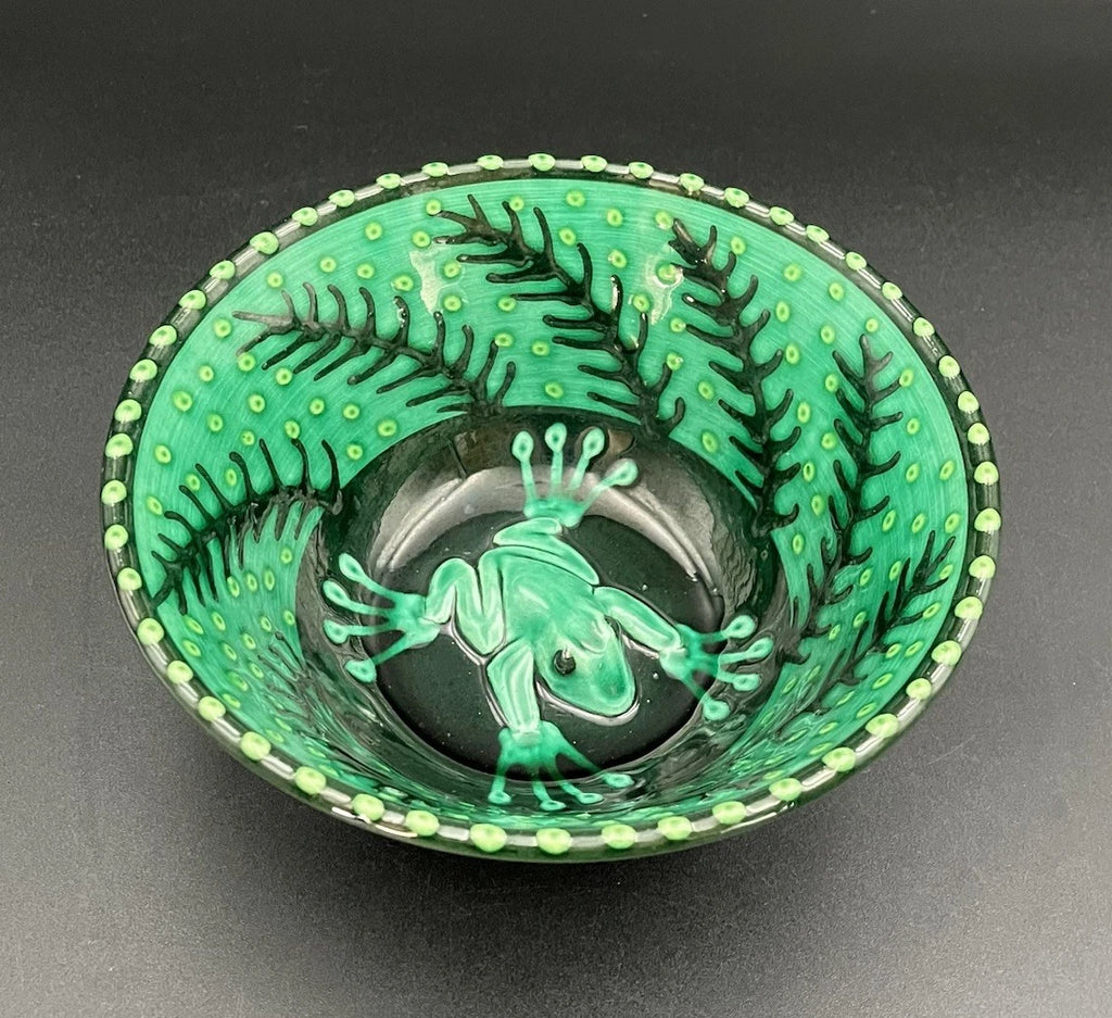 Adelaide Jam Factory Pottery Frog Bowl Signed By Lincoln Kirby Bell 2007