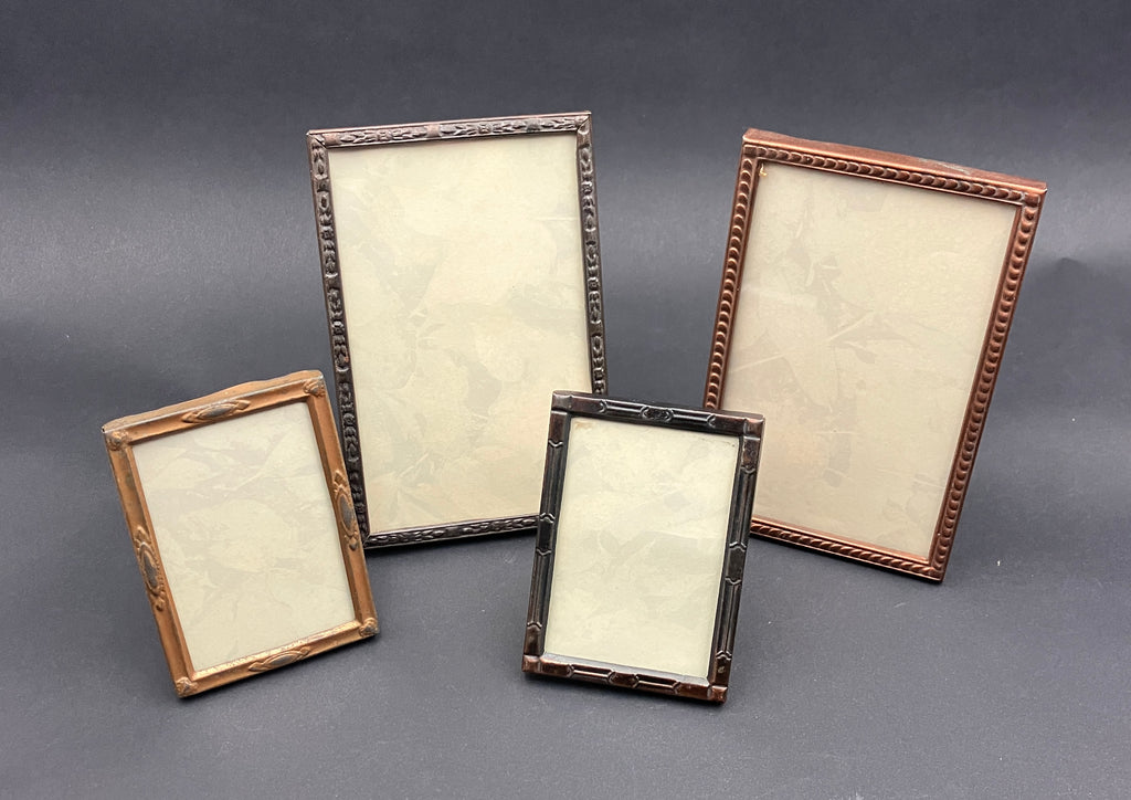Vintage Photo Frames Metal Lot Of 4