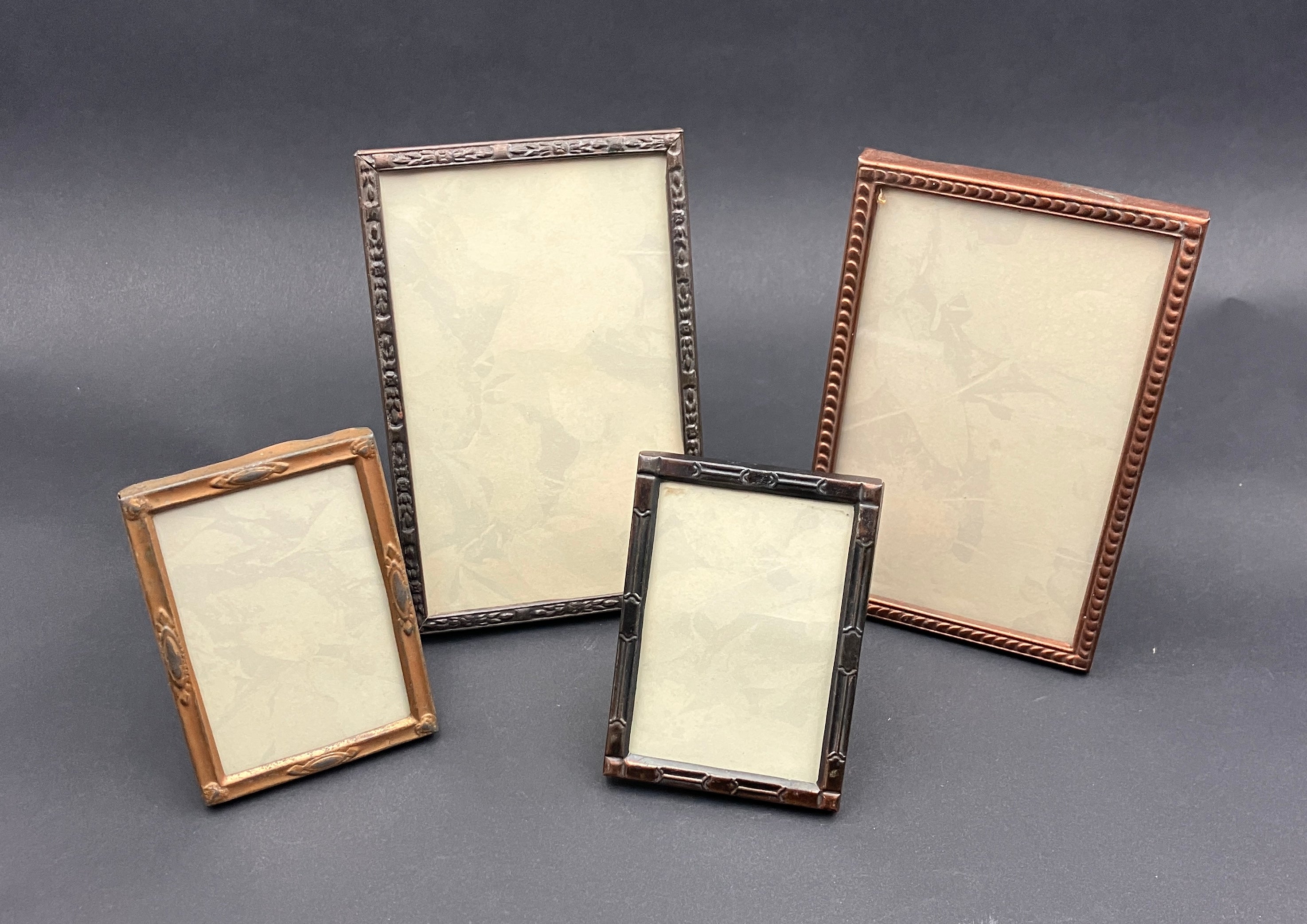 Vintage Photo Frames Metal Lot Of 4