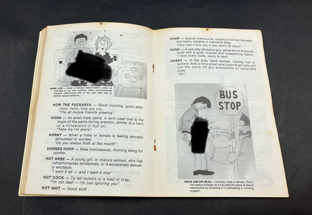 Aussie Sex Sayings 18+ Adult Only Book Sexually Explicit Illustrations RARE