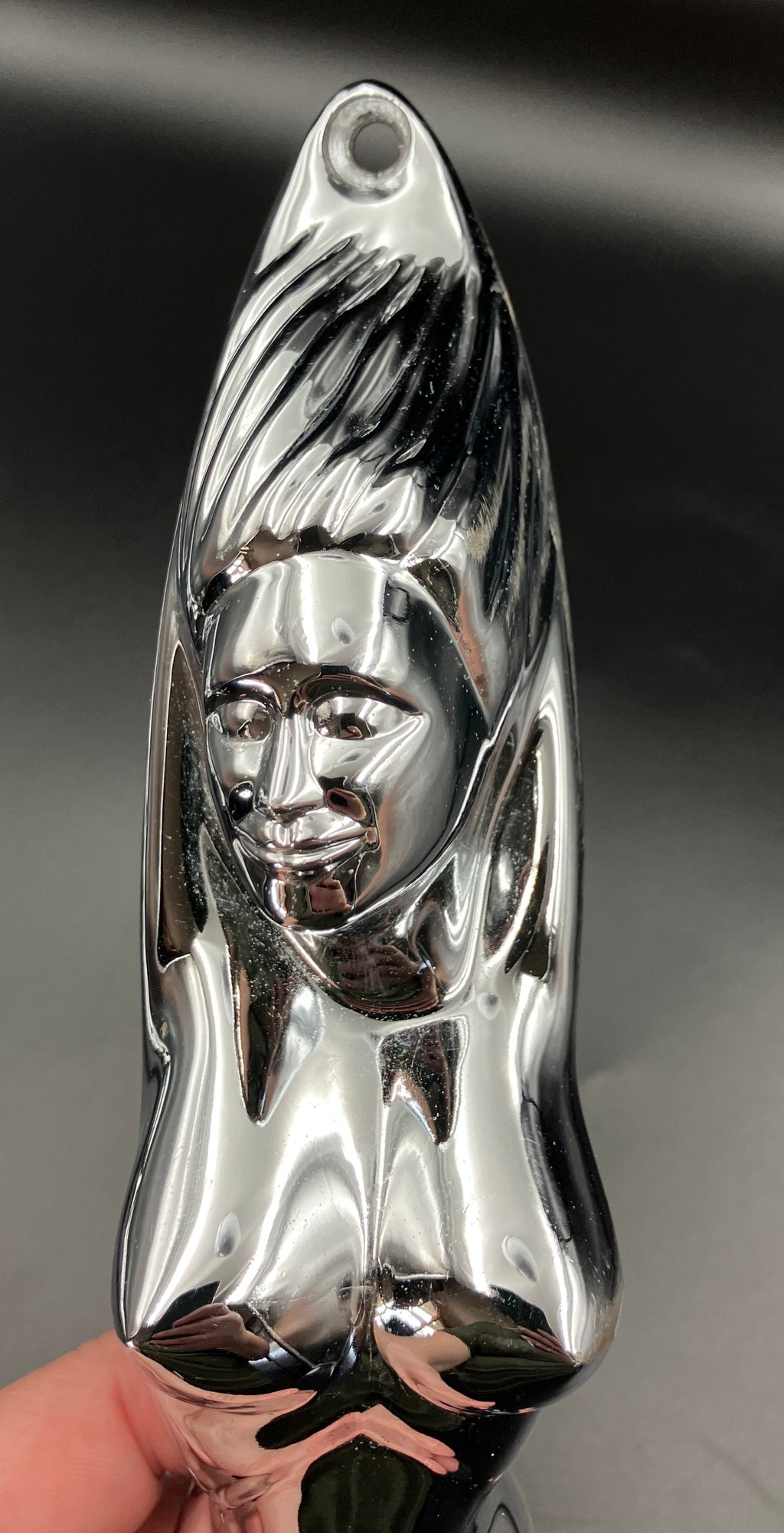 Chrome Nude Lady Door Grab Pull Handle Tractor / Truck - Pair Of Handles