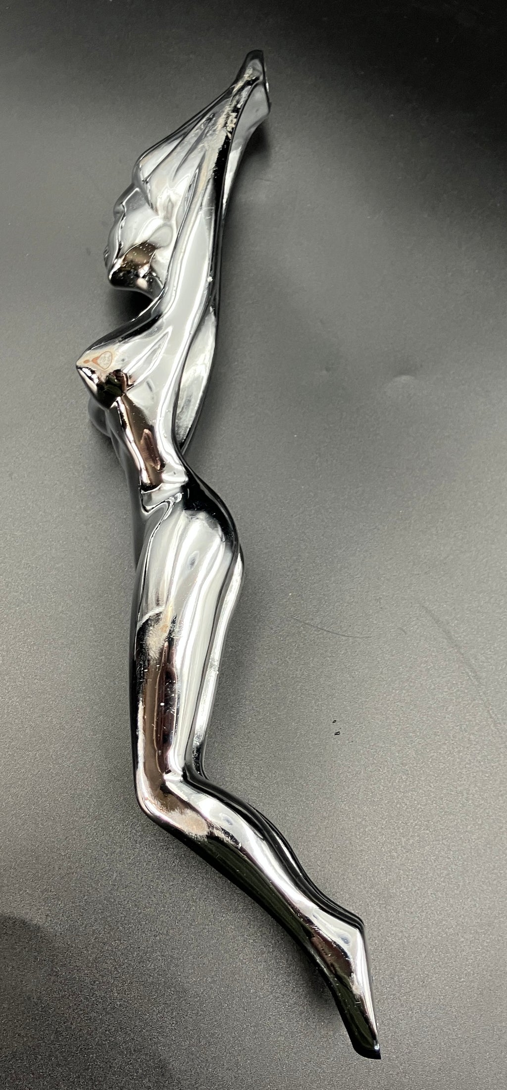 Chrome Nude Lady Door Grab Pull Handle Tractor / Truck - Pair Of Handles