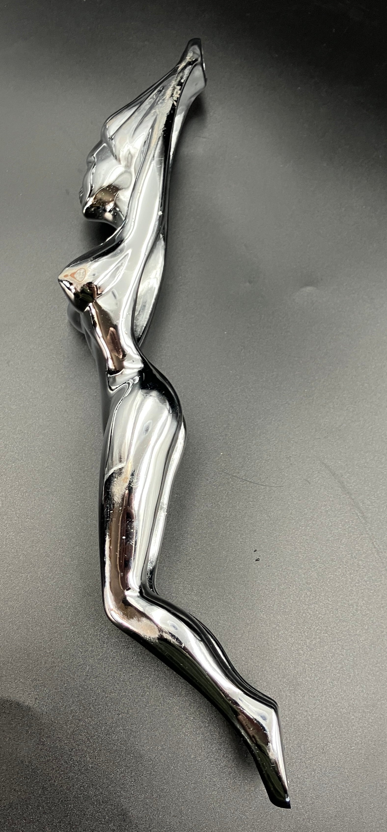 Chrome Nude Lady Door Grab Pull Handle Tractor / Truck - Pair Of Handles