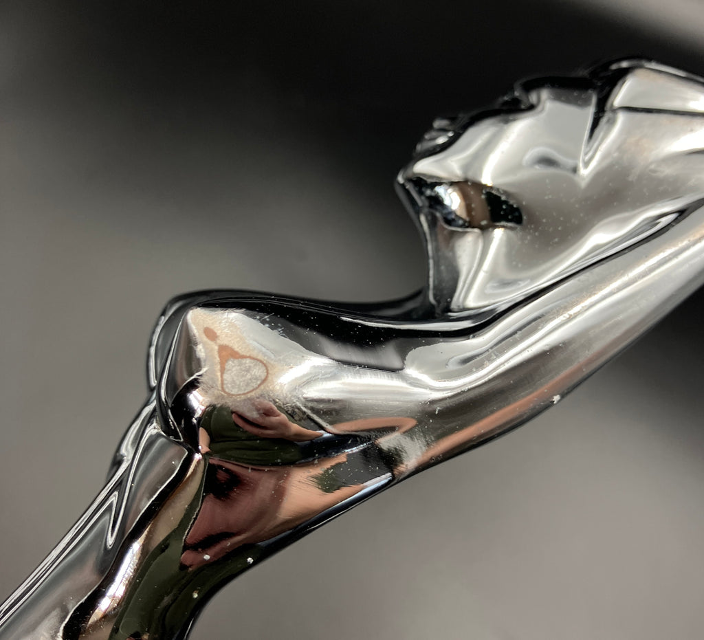 Chrome Nude Lady Door Grab Pull Handle Tractor / Truck - Pair Of Handles