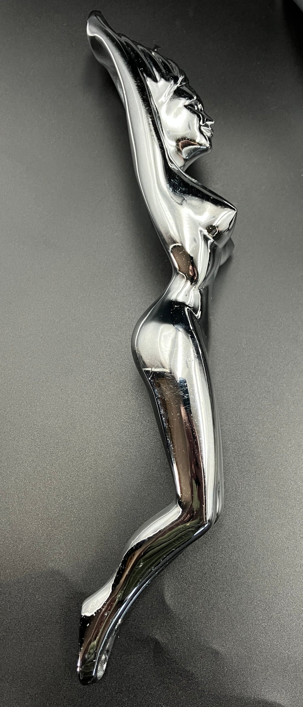 Chrome Nude Lady Door Grab Pull Handle Tractor / Truck - Pair Of Handles