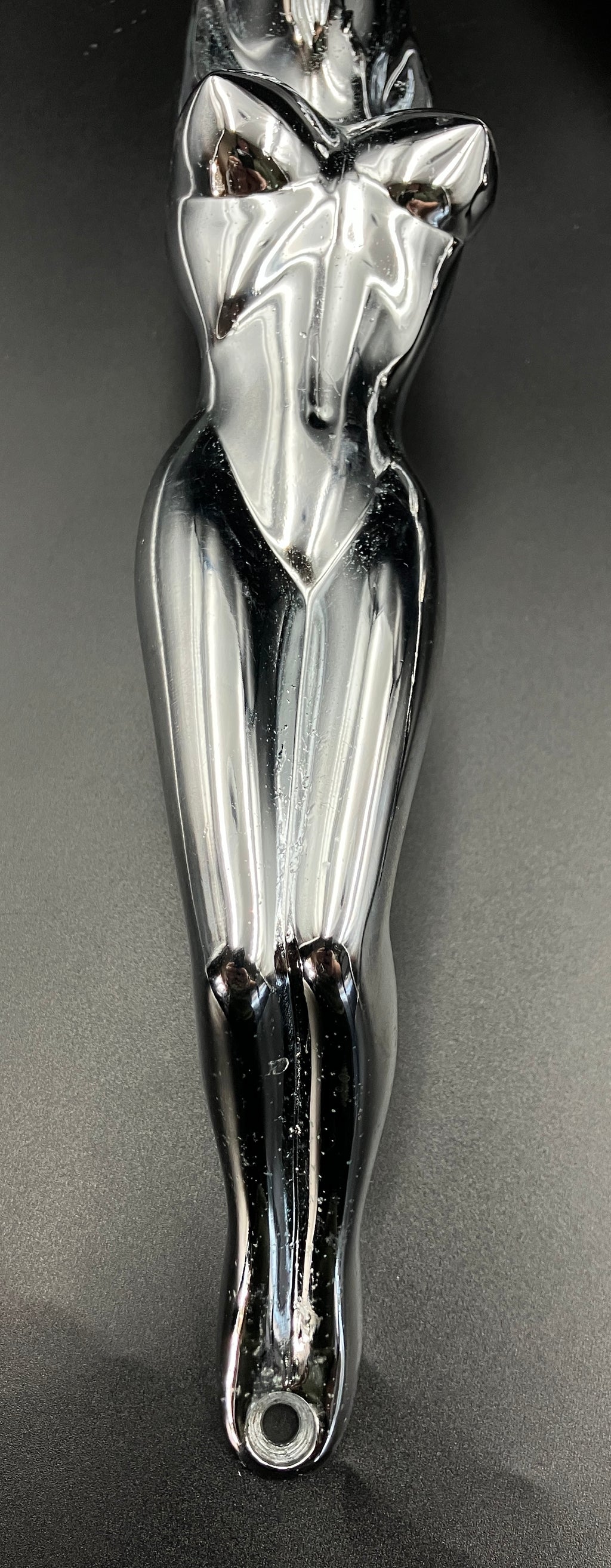 Chrome Nude Lady Door Grab Pull Handle Tractor / Truck - Pair Of Handles