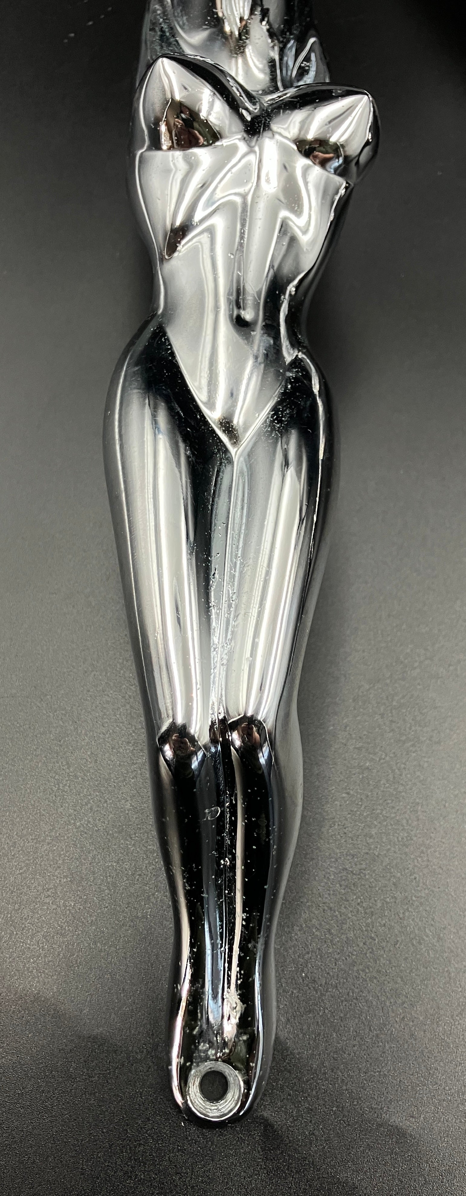 Chrome Nude Lady Door Grab Pull Handle Tractor / Truck - Pair Of Handles