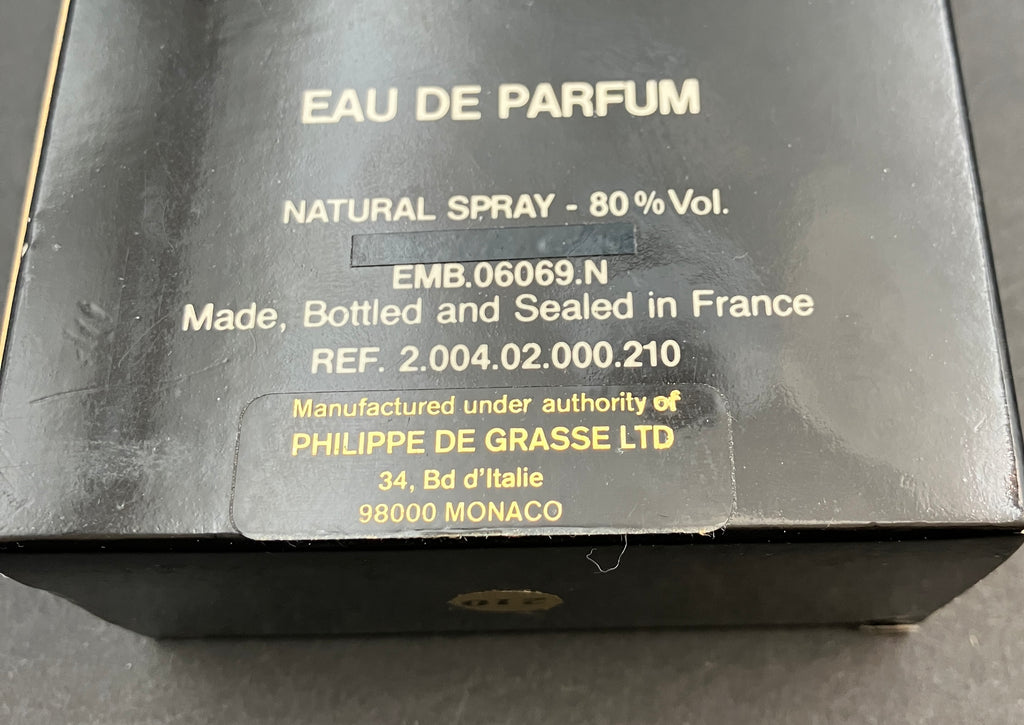 Philippe De Grasse Eau De Parfum Spray Monaco Cristal 3.3 OZ 100ml With Box
