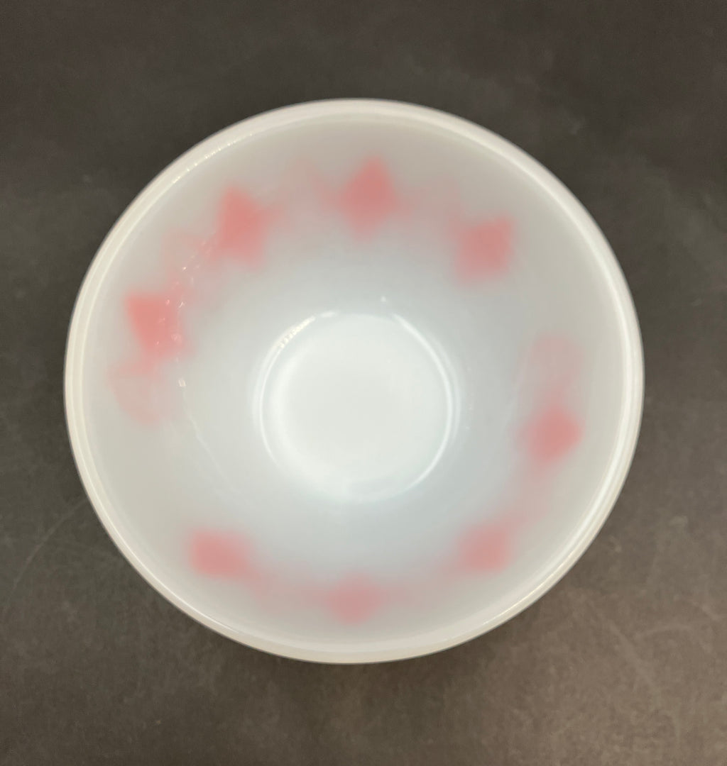 Vintage Pyrex Dotted Diamonds Red 5” Nesting Bowl Only Agree Pyrex