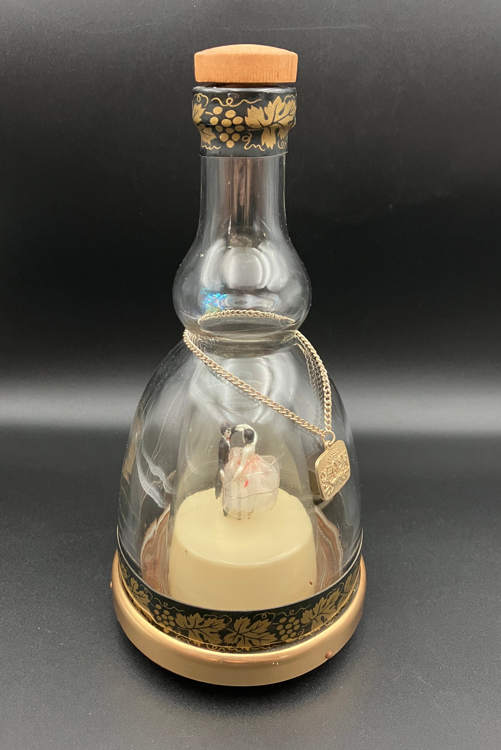 Vintage Prince Musical Bottle Decanter with Dancing Couple