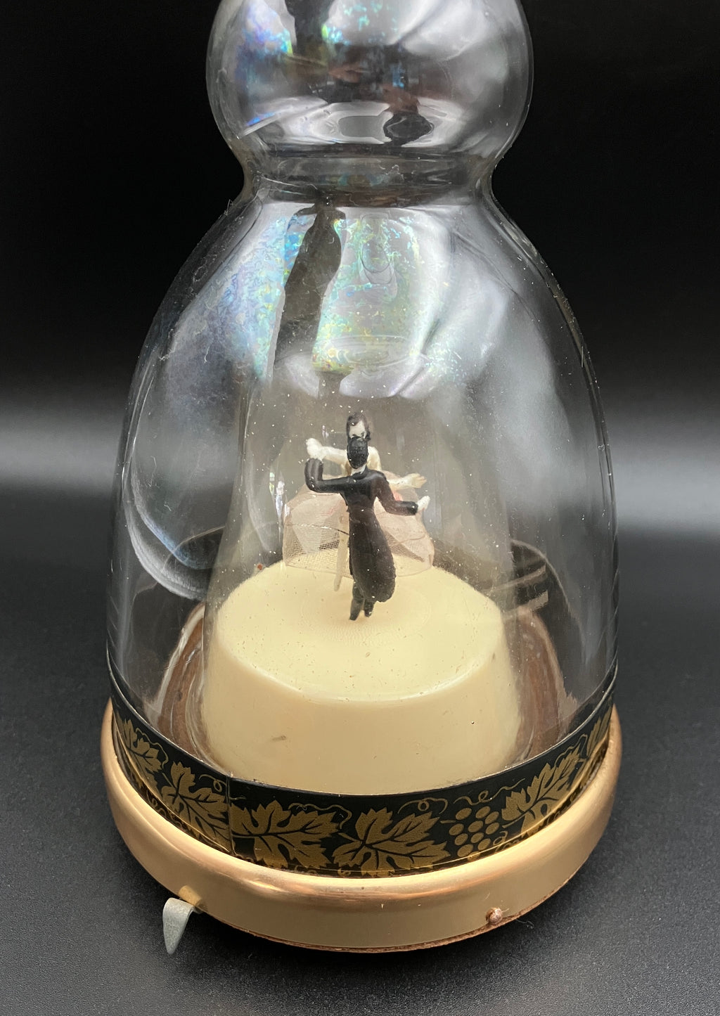 Vintage Prince Musical Bottle Decanter with Dancing Couple