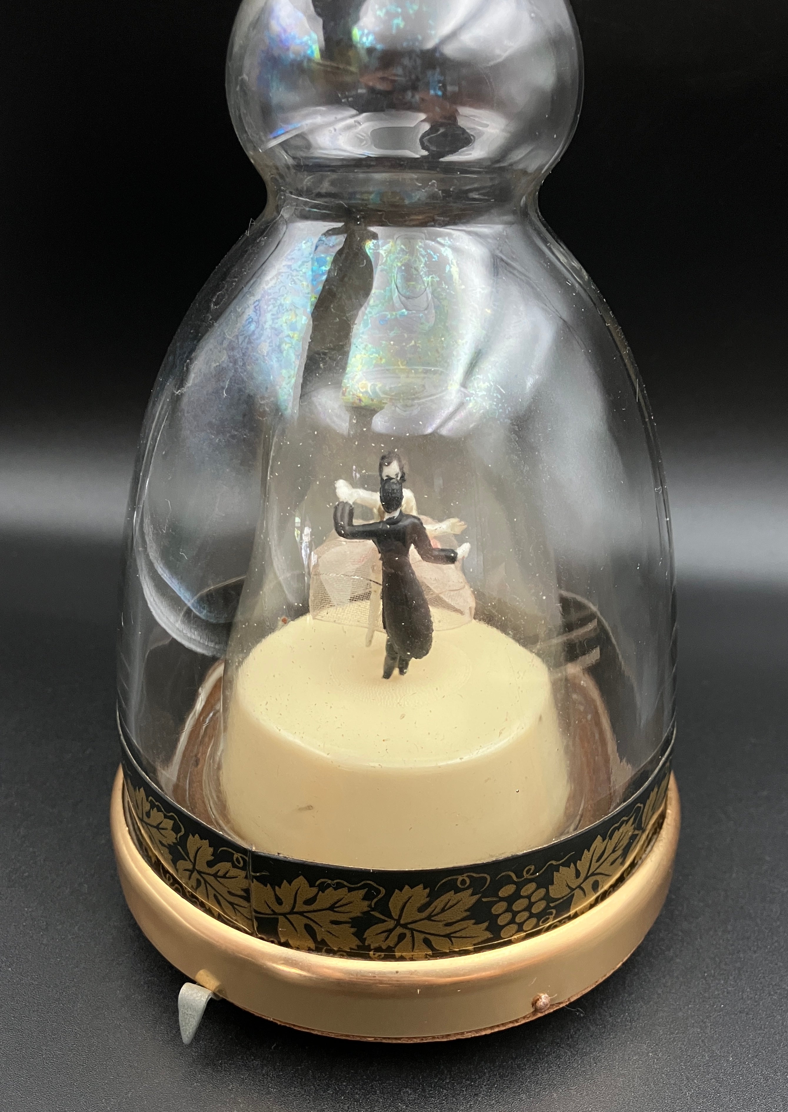 Vintage Prince Musical Bottle Decanter with Dancing Couple