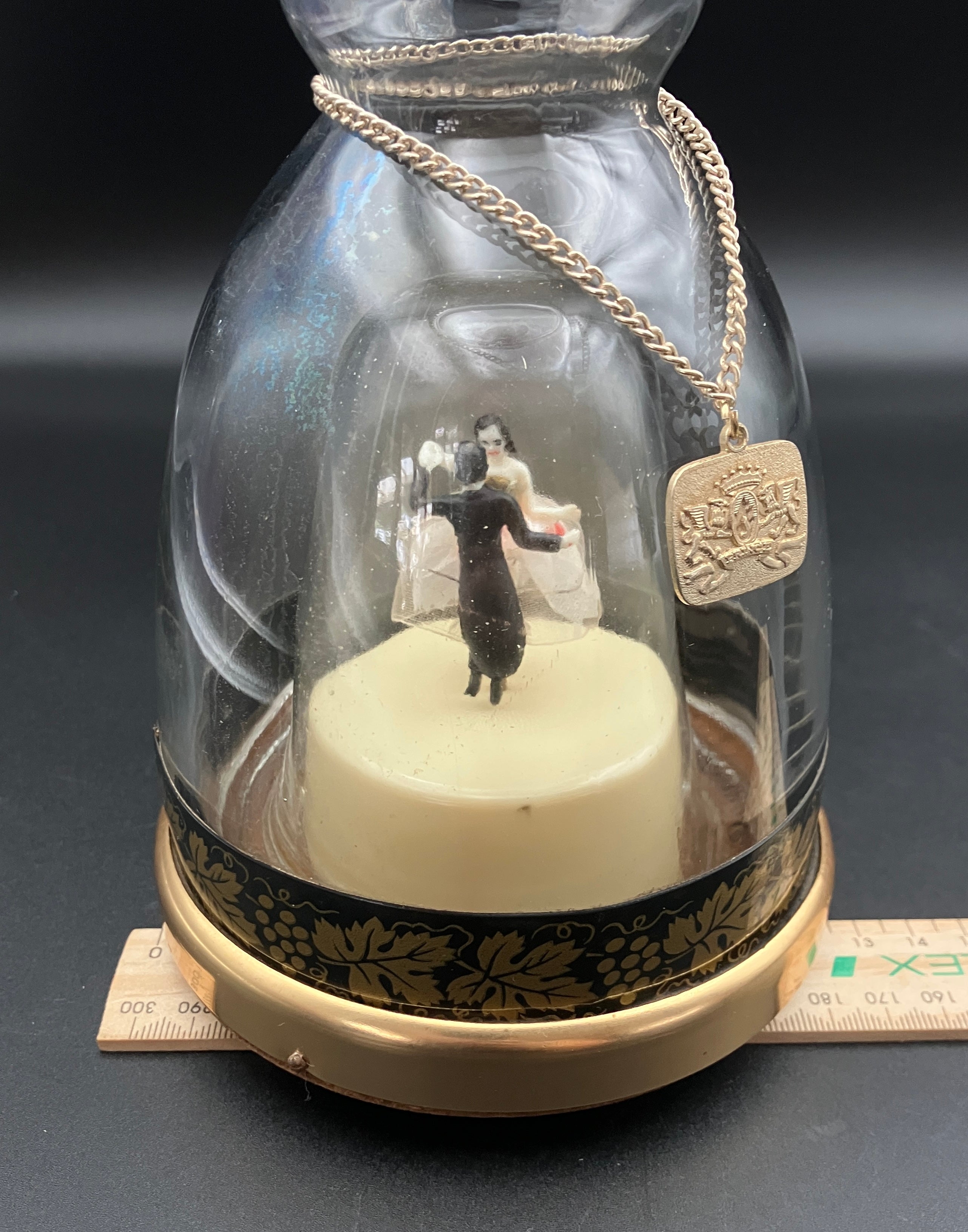 Vintage Prince Musical Bottle Decanter with Dancing Couple