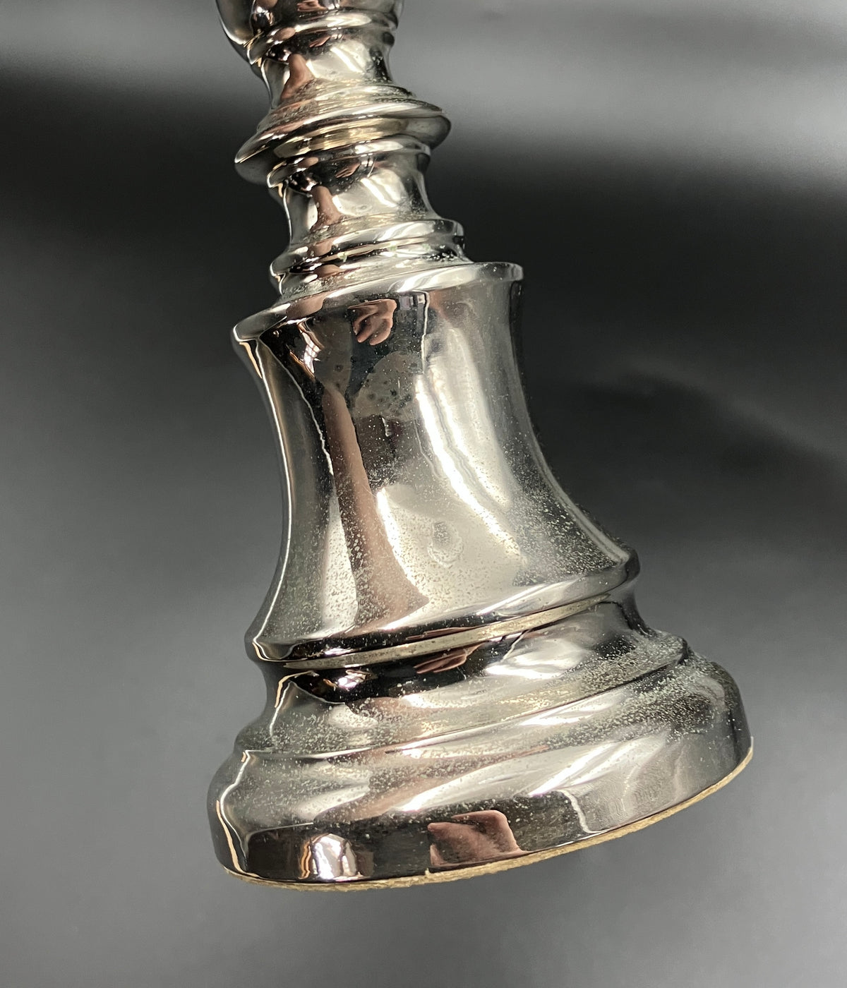 Vintage Silver Plated Candlestick With Spike Solid Candlestick Weighs 560g