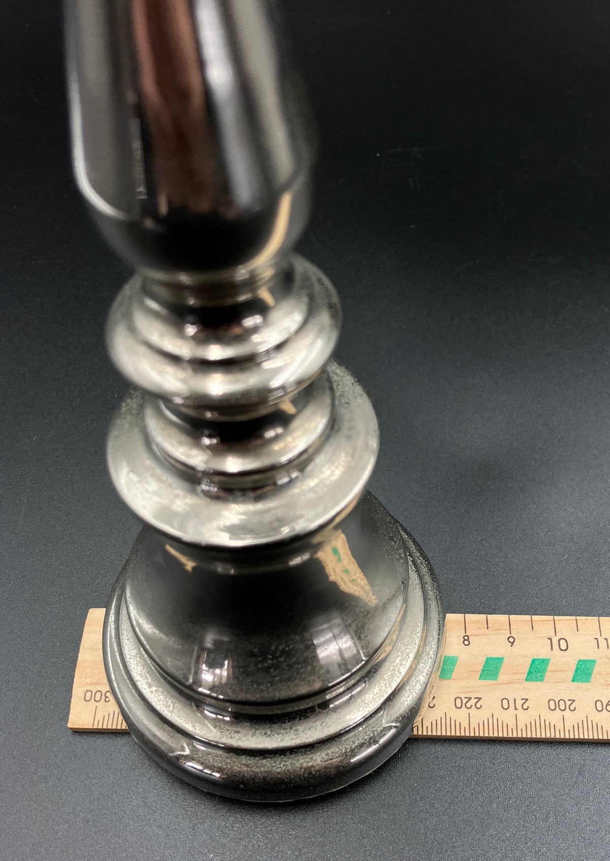 Vintage Silver Plated Candlestick With Spike Solid Candlestick Weighs 560g