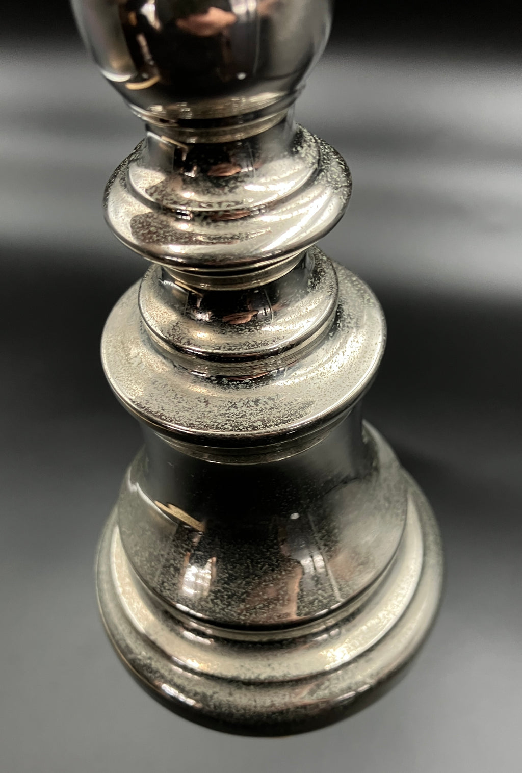 Vintage Silver Plated Candlestick With Spike Solid Candlestick Weighs 560g