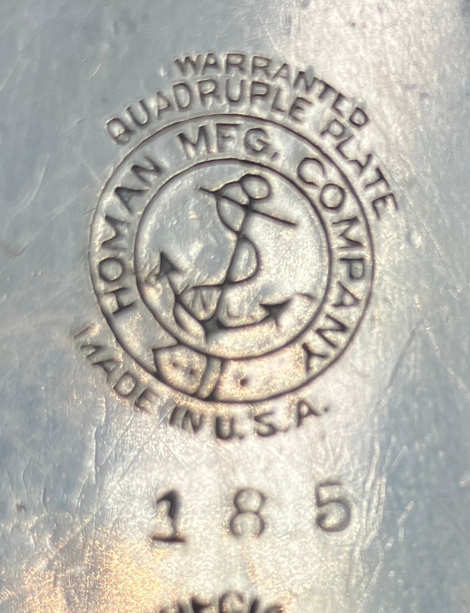Antique Silver Plated Box “Here’s Your” Repousse Homan MFG Company Made USA