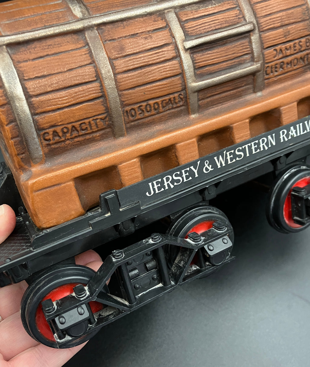 Vintage Jim Beam Decanter Jersey & Western Railway Regal China 1983
