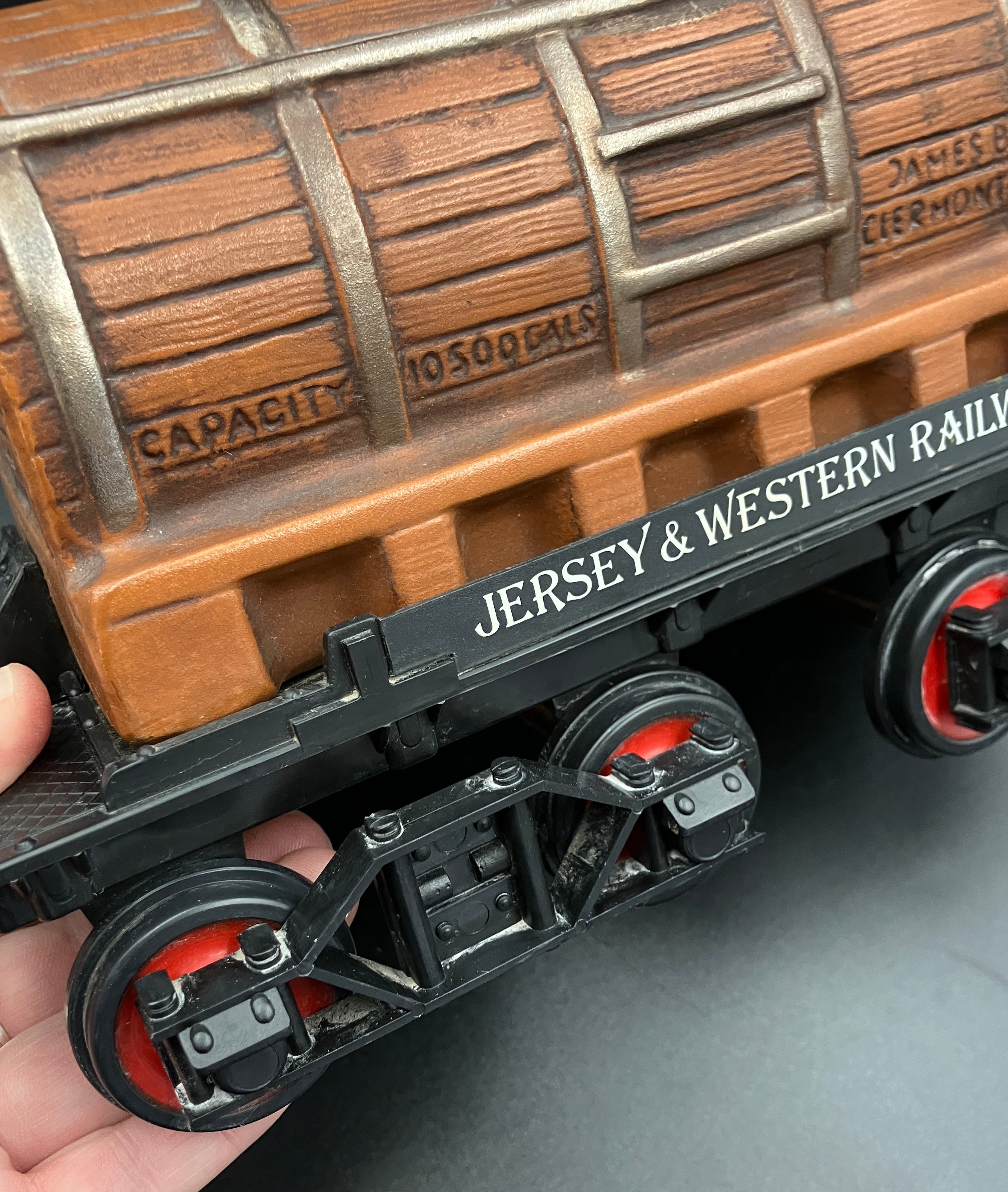 Vintage Jim Beam Decanter Jersey & Western Railway Regal China 1983