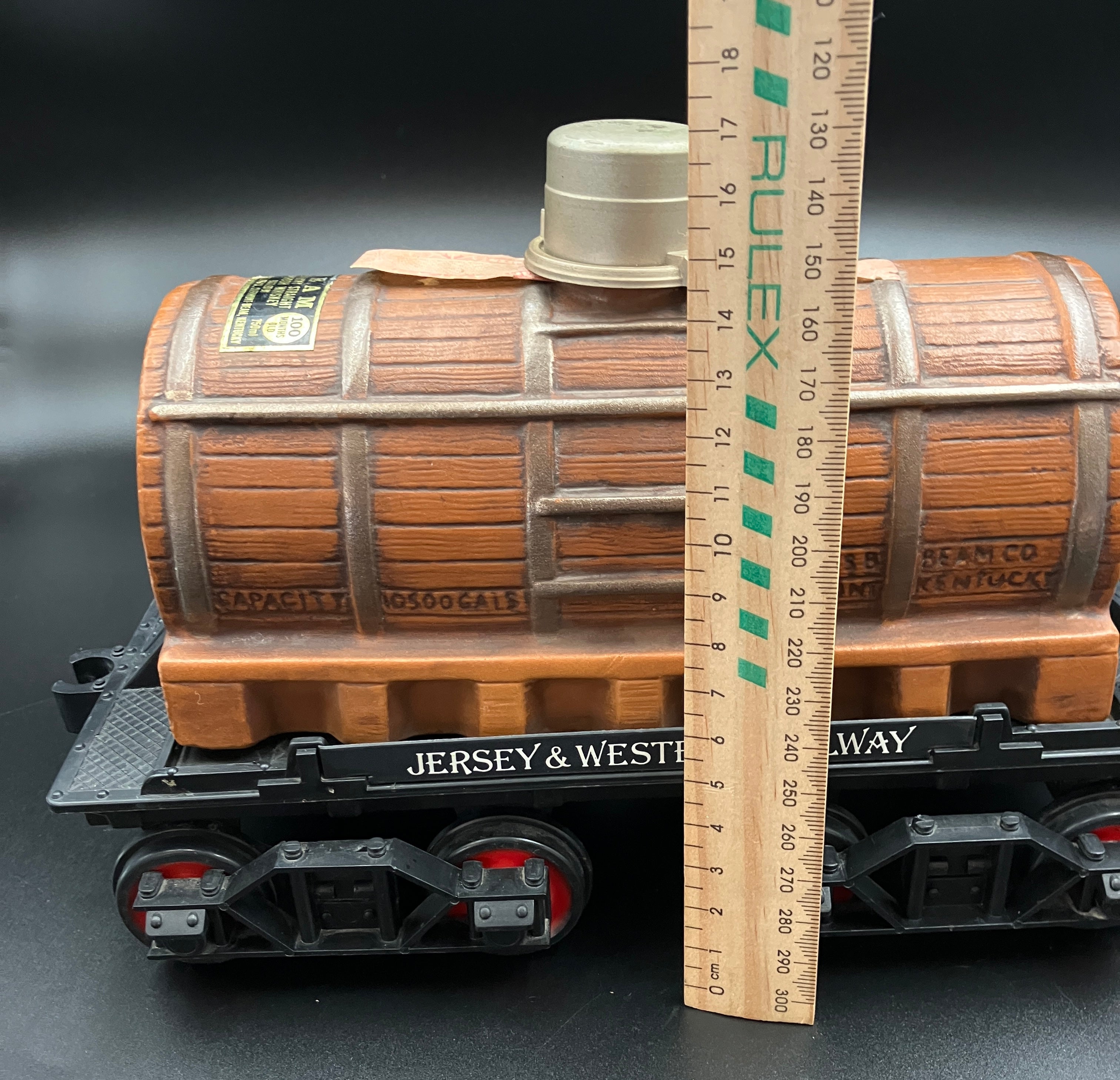 Vintage Jim Beam Decanter Jersey & Western Railway Regal China 1983