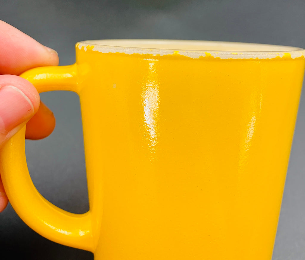 Vintage Pyrex Mugs Crown Mug Set Of 3 Solid Lime And Yellow Mugs