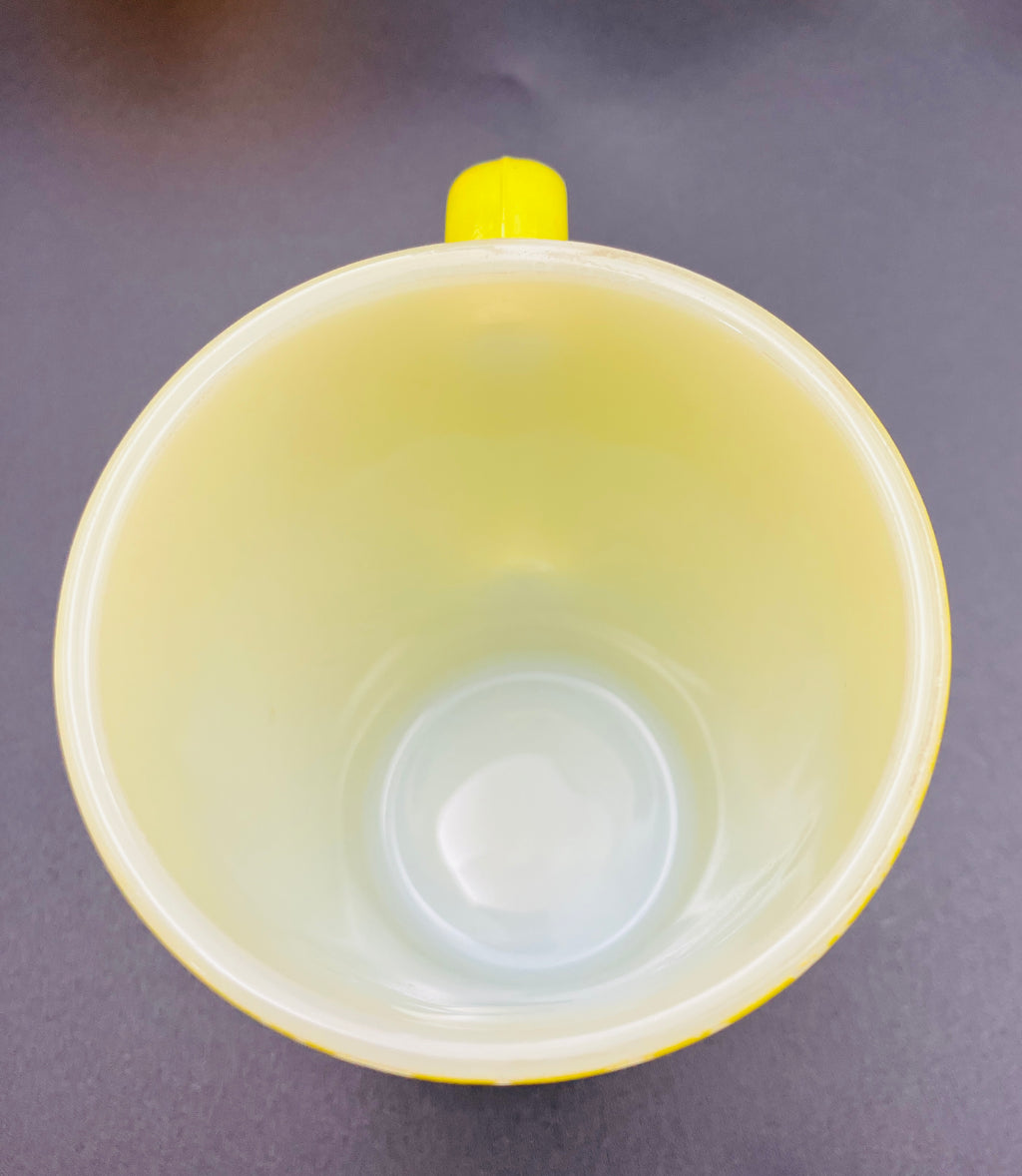 Vintage Pyrex Mugs Crown Mug Set Of 3 Solid Lime And Yellow Mugs
