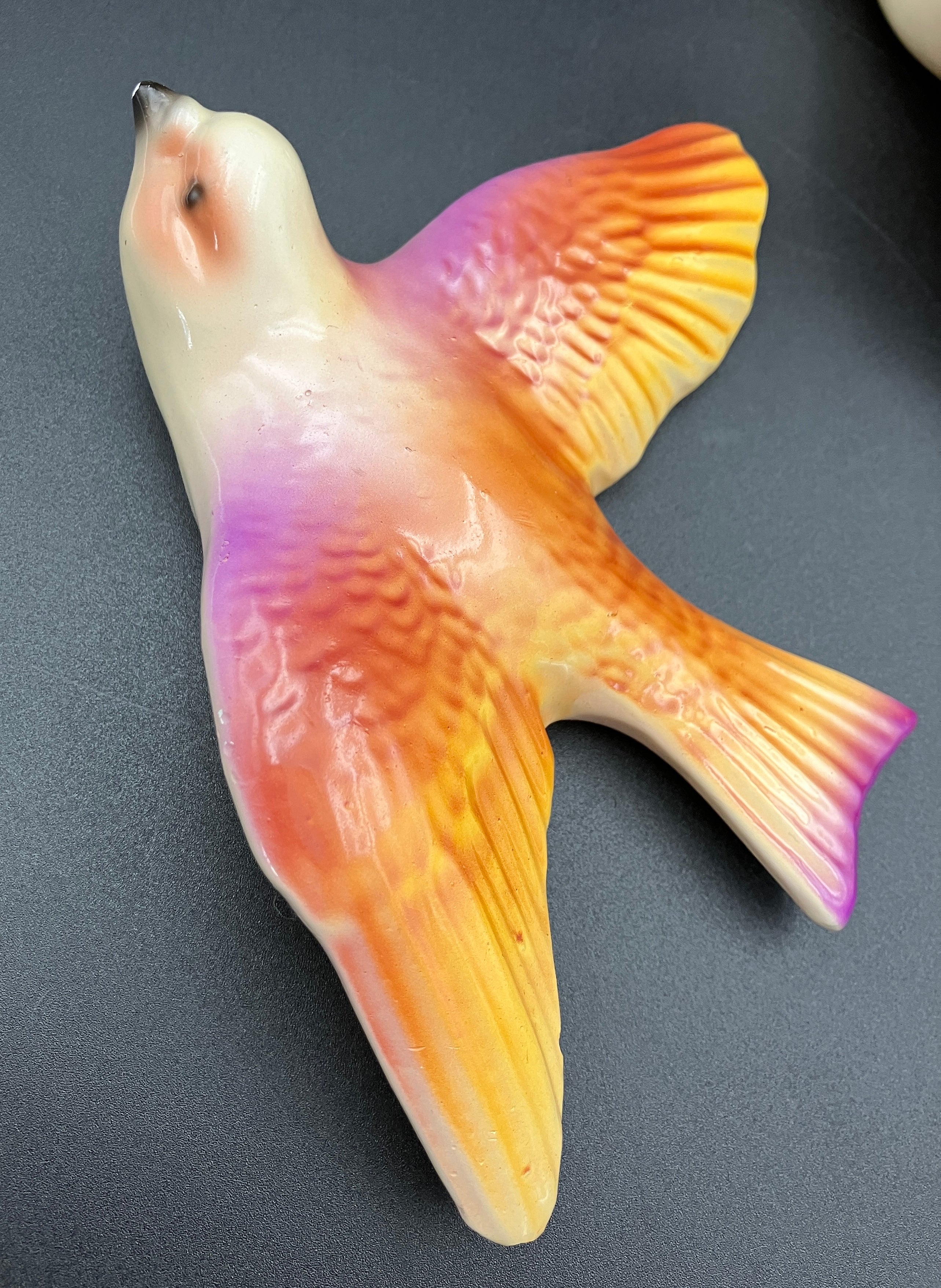 Vintage Flying Wall Swallows - Wall Art Hanging Birds X2 Same Size Unbranded