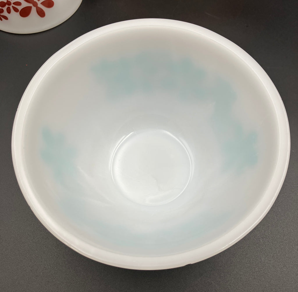 Vintage Pyrex DAISY CHAIN Set of 3 Nesting Mixing Bowls 8” 7” 5”