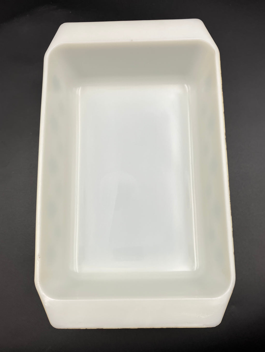 Vintage Pyrex Snowflake Yellow Gaiety Rectangular Roasting Dish 1958