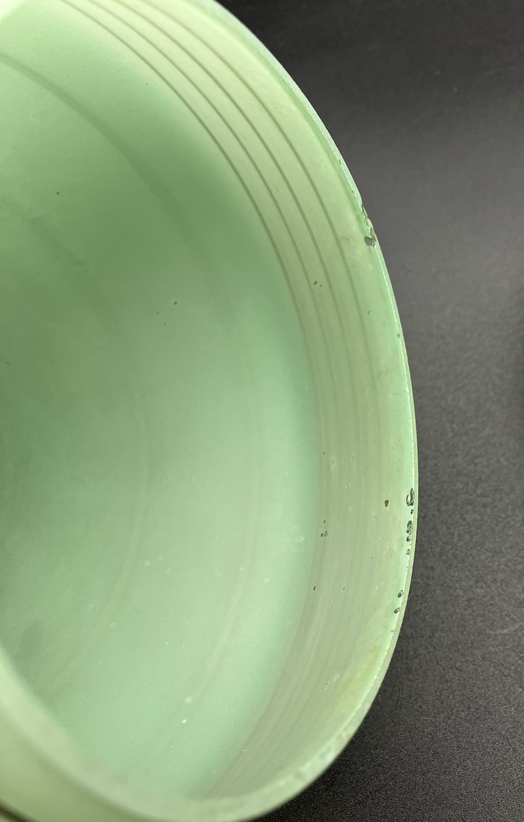 Art Deco Shades Mint Green With Gold Stripes X2 Height 16cm Width 10cm