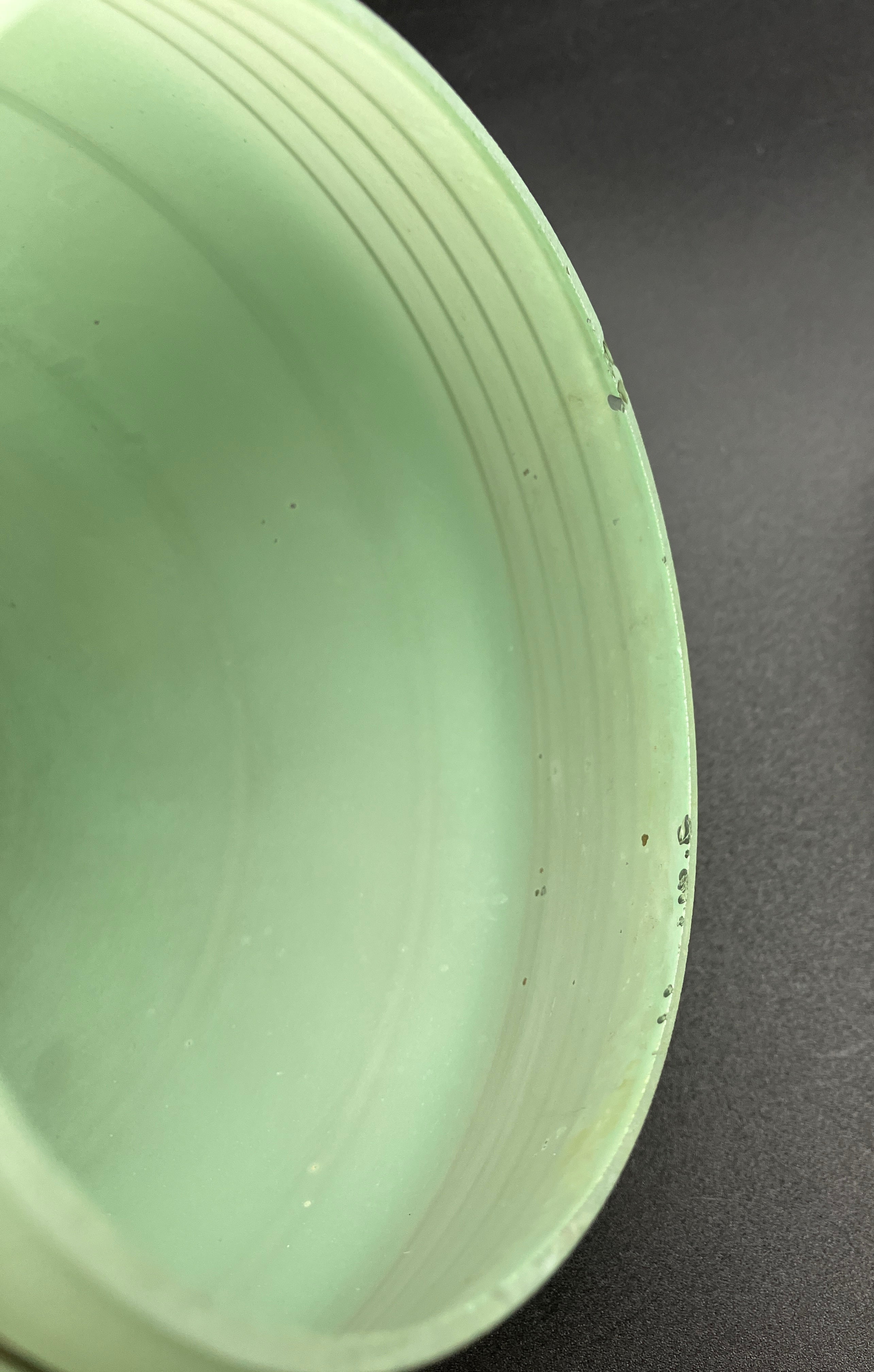 Art Deco Shades Mint Green With Gold Stripes X2 Height 16cm Width 10cm