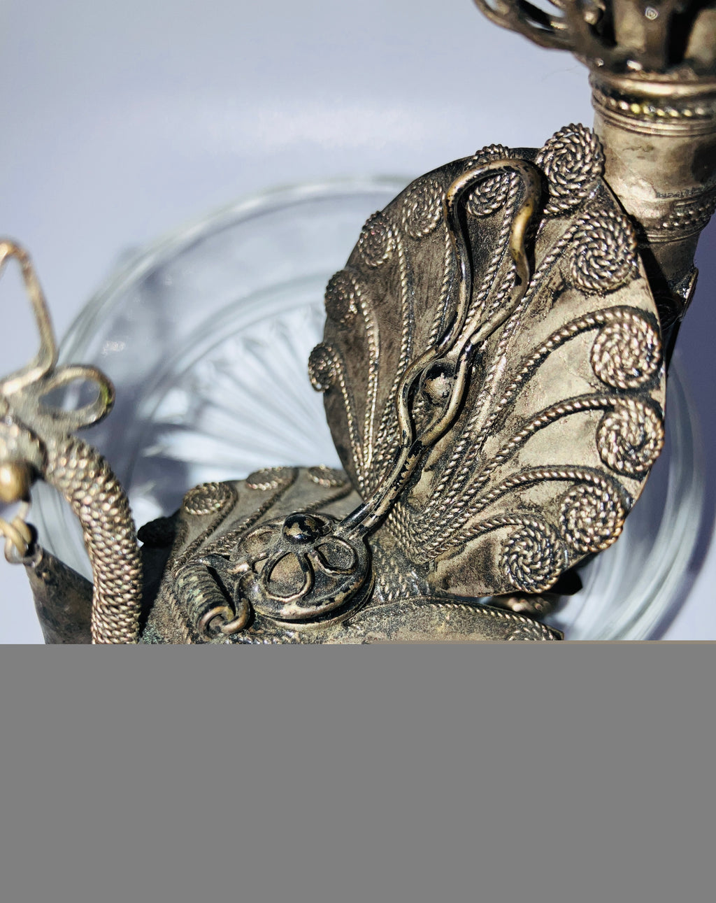 Vintage Peacock Pipe Tobacco Smoking Pipe Asian Filagree Pipe Silver Metal