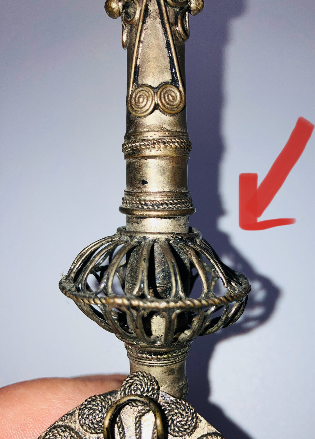 Vintage Peacock Pipe Tobacco Smoking Pipe Asian Filagree Pipe Silver Metal