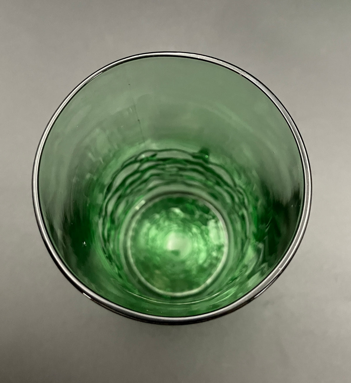 Vintage Hobnail Glasses Bubble Green Glasses Tall Set Of 2