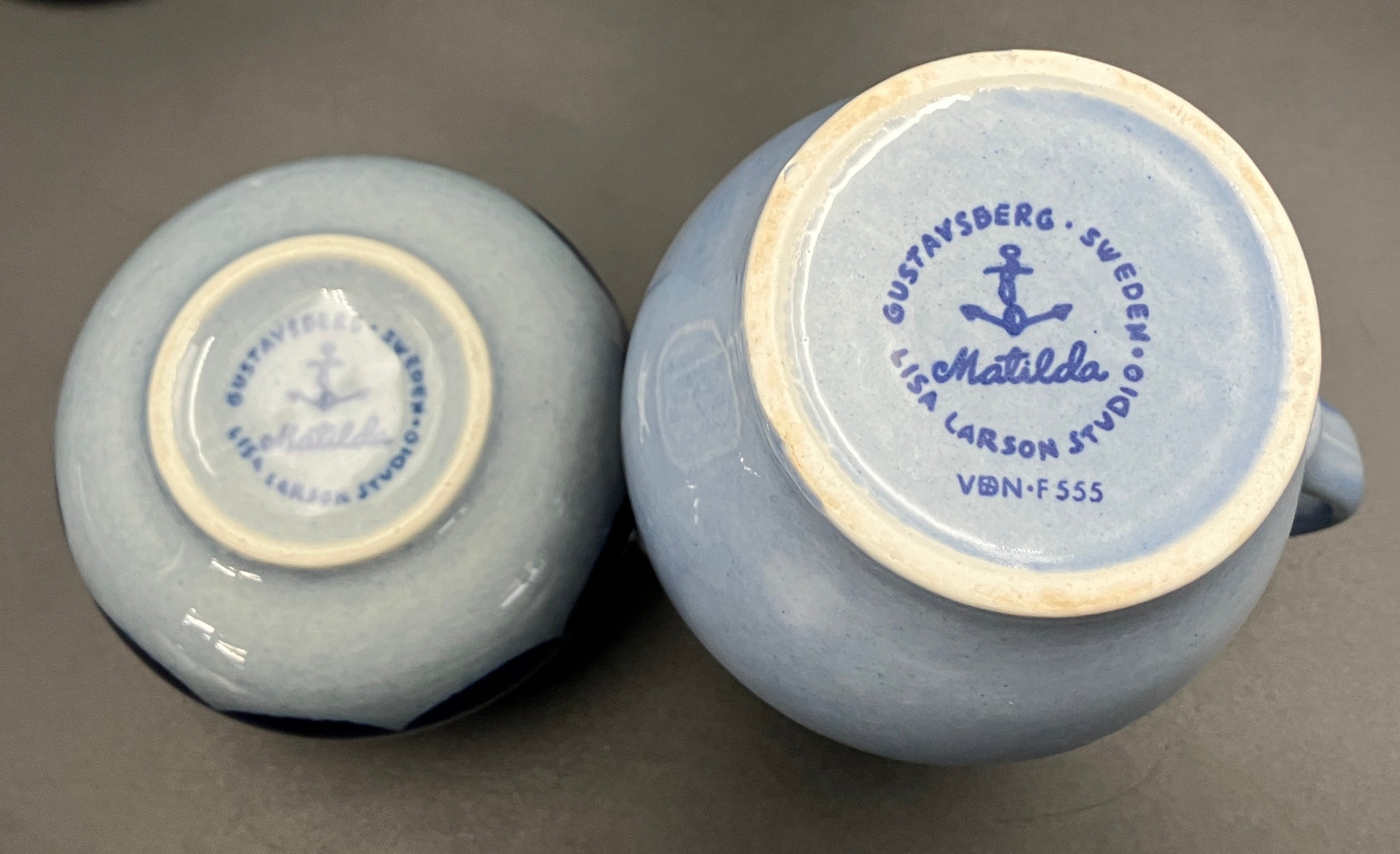 Lisa Larson Matilda Series Gustavsberg 1962-1972 Sweden Tea Set Of 12 Peices