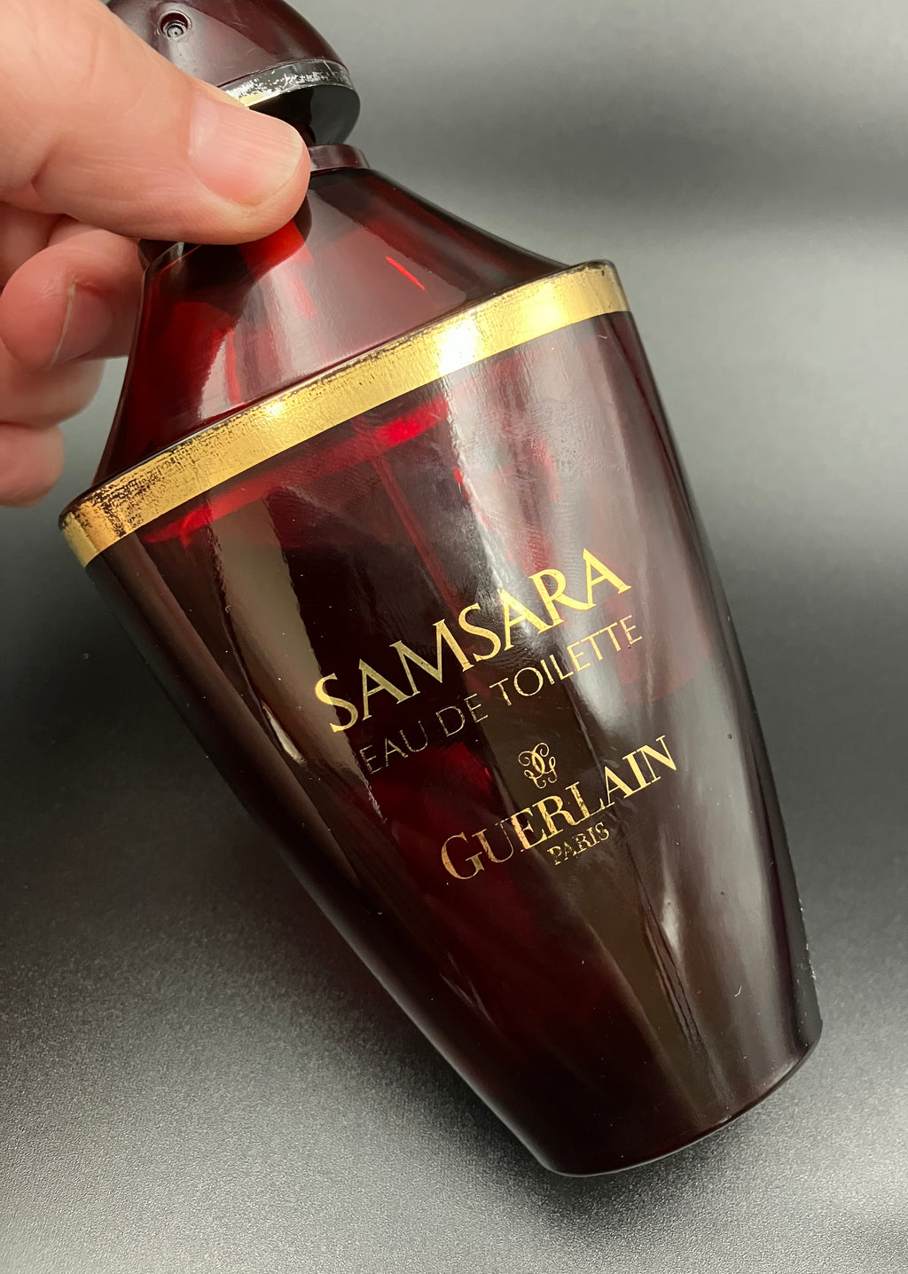 Vintage Guerlain Samsara 100ml Eau De Toilette Paris Approx 40% remaining