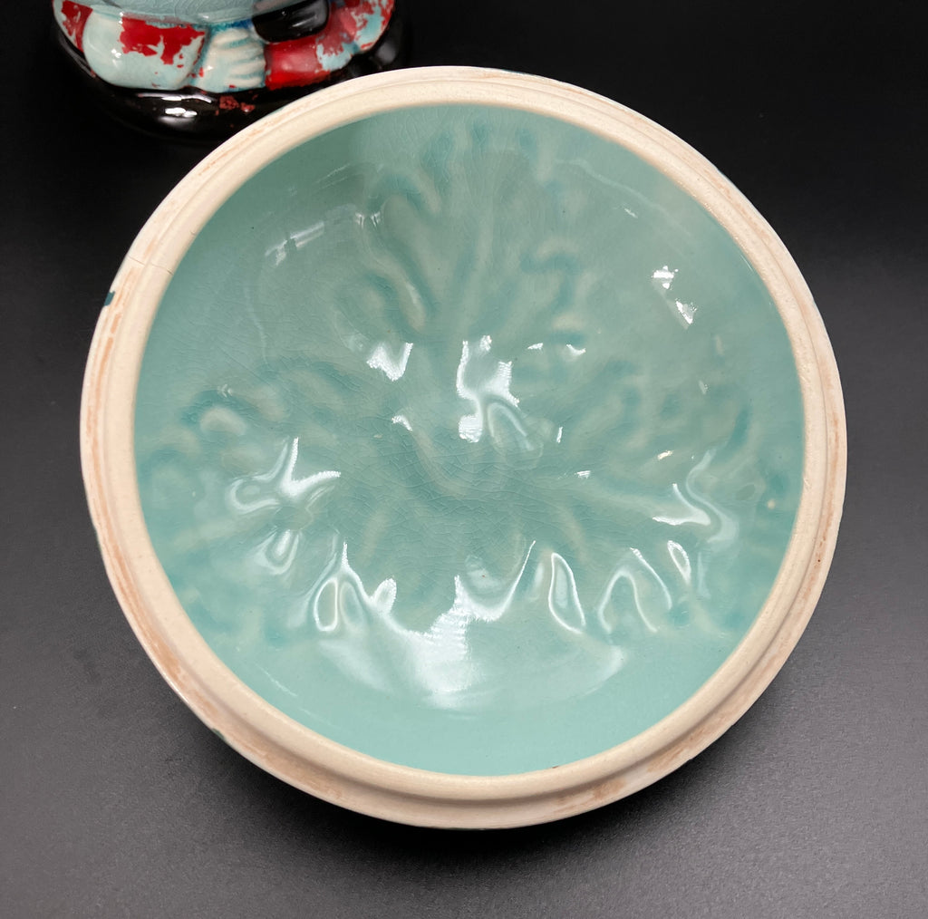 Vintage Cookie Jar Anthropomorphic Kitsch Watermelon With Cane handle Japan RARE