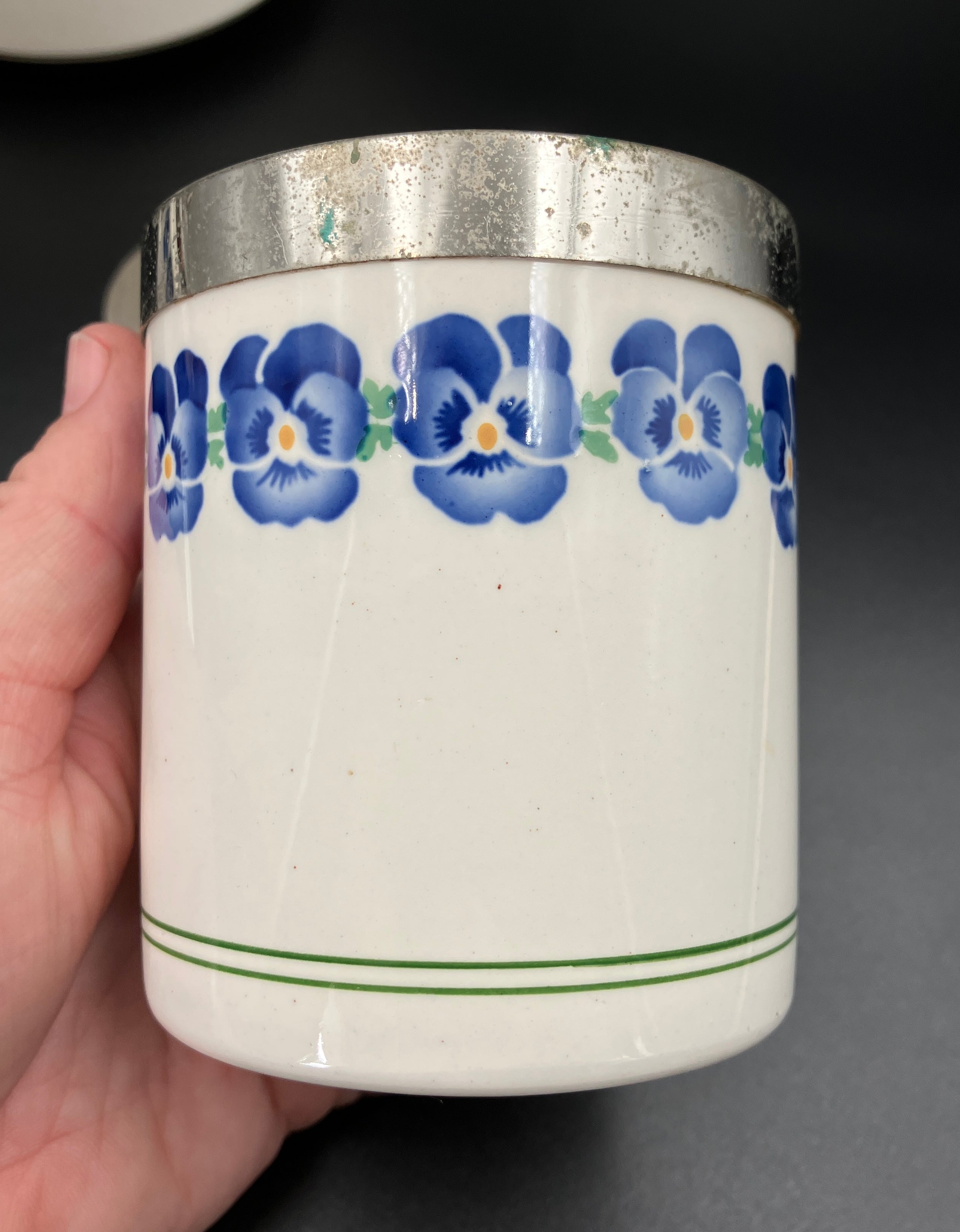bauhaus plant pot Antique WMF Art Deco Bauhaus Wächtersbach Keramik Porcelain Teapot Sug – Sought After Goods
