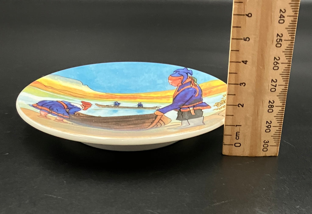 Vintage Arabia Finland Reindeer Wall Plates Lapland Series Toivo G. Utriainen