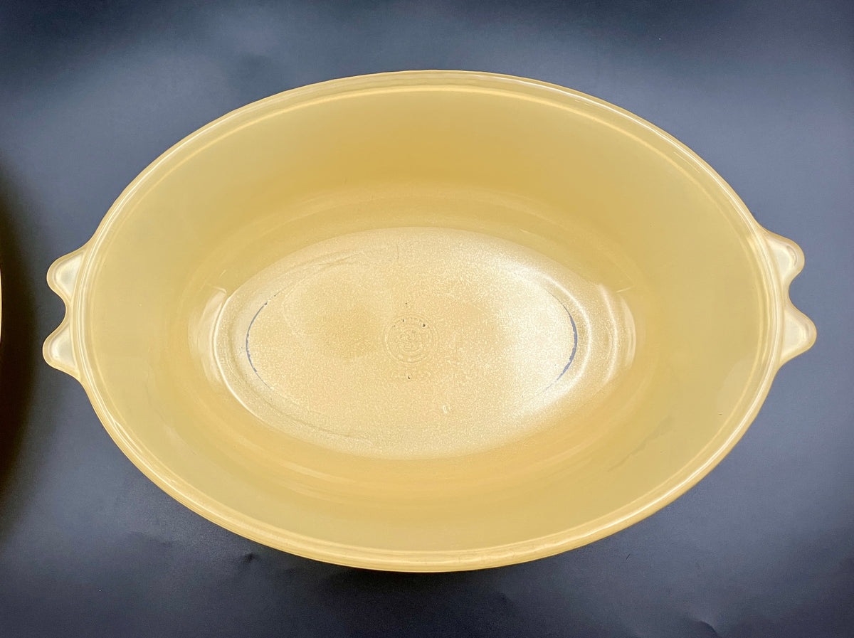 Pyrex Spray Ware Casserole Dish Yellow With Lid CO 300 Colour Ware VGC