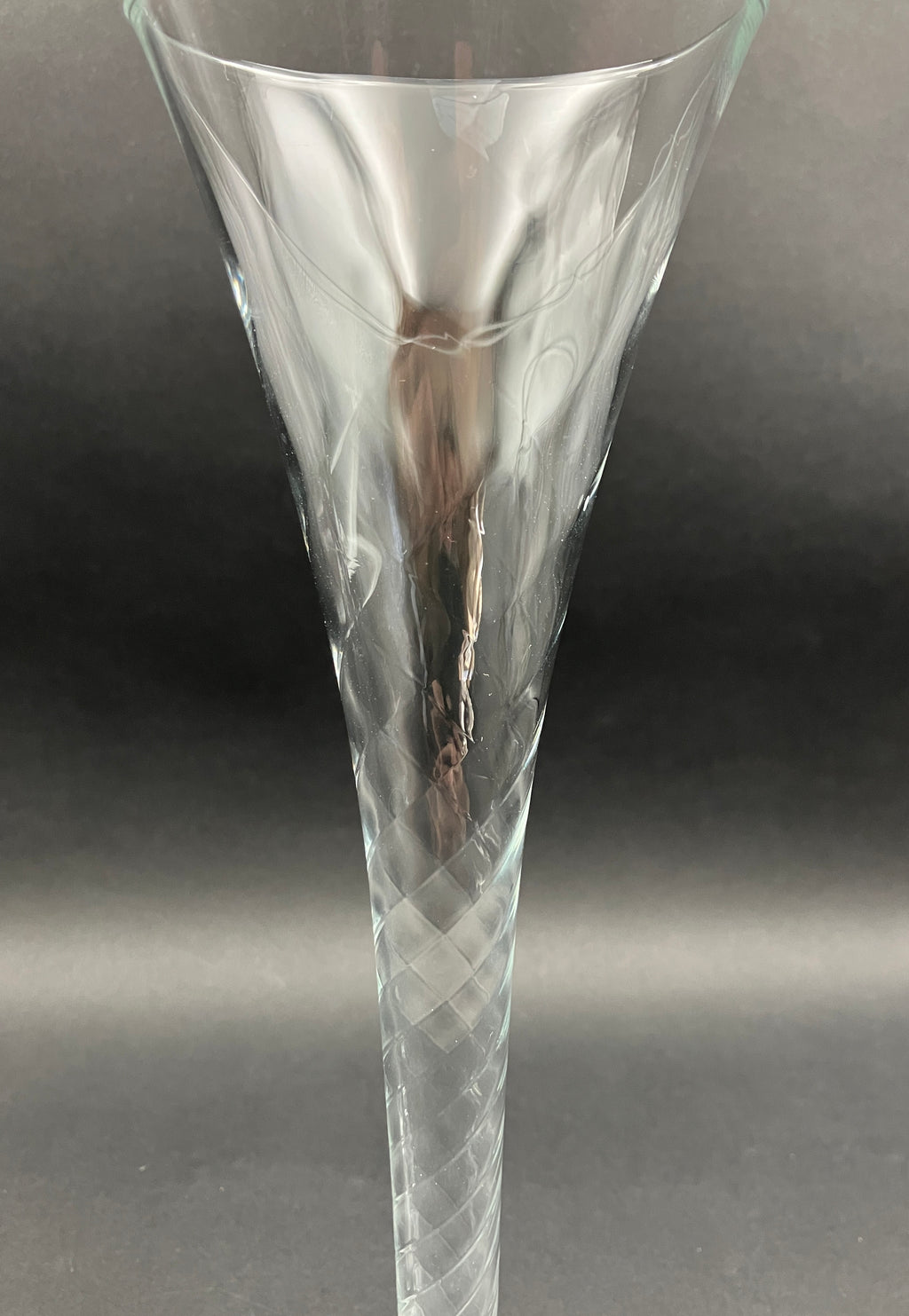 Kosta Boda Hollow Stem Gold Line Champagne Glasses Set Of 2 - 25cm Height
