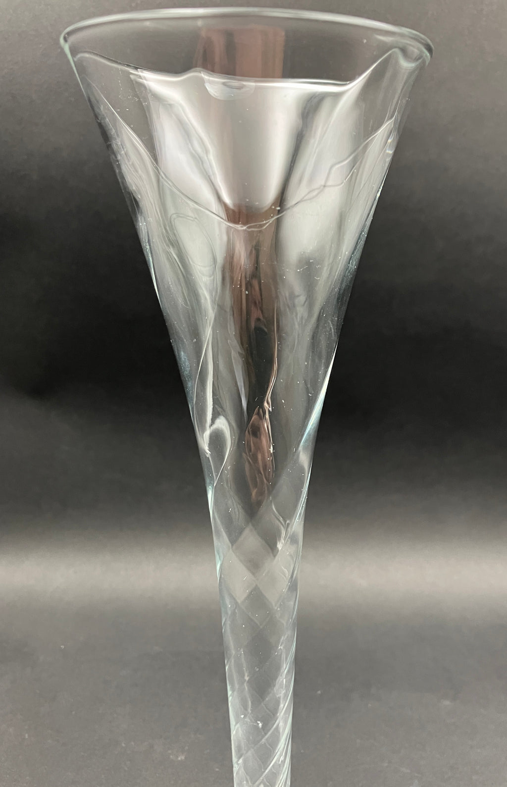 Kosta Boda Hollow Stem Gold Line Champagne Glasses Set Of 2 - 25cm Height