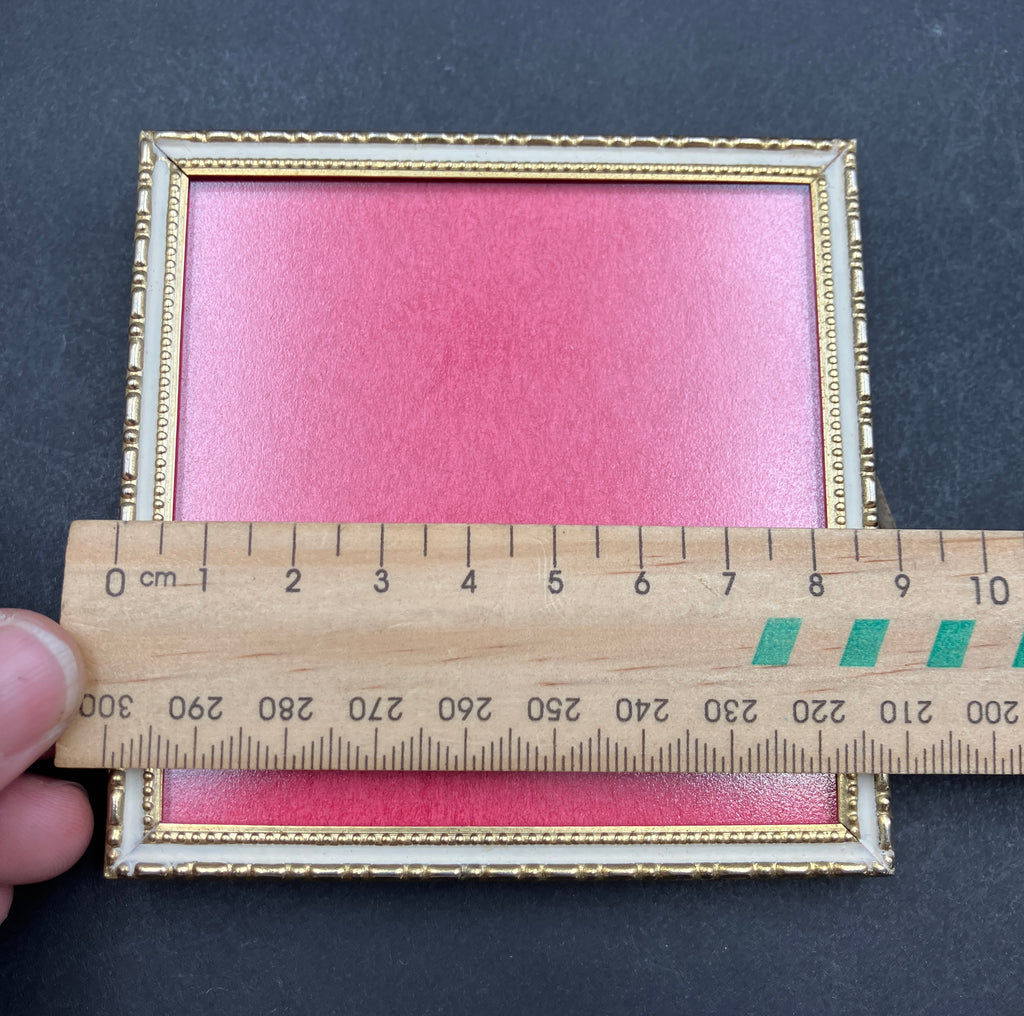 Vintage Brass Danish Frames Non Reflective Flat Glass Lot Of 2