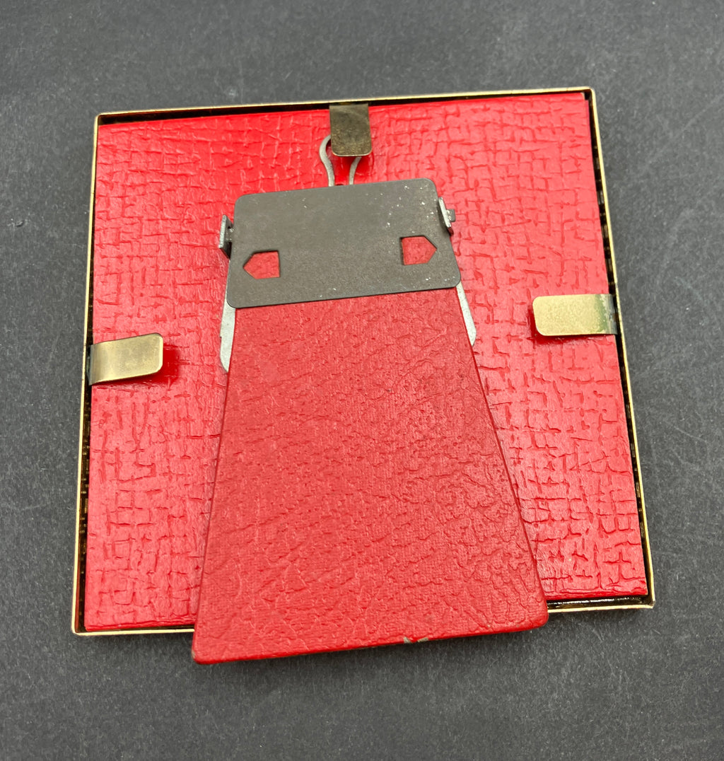 Vintage Brass Danish Frames Non Reflective Flat Glass Lot Of 2