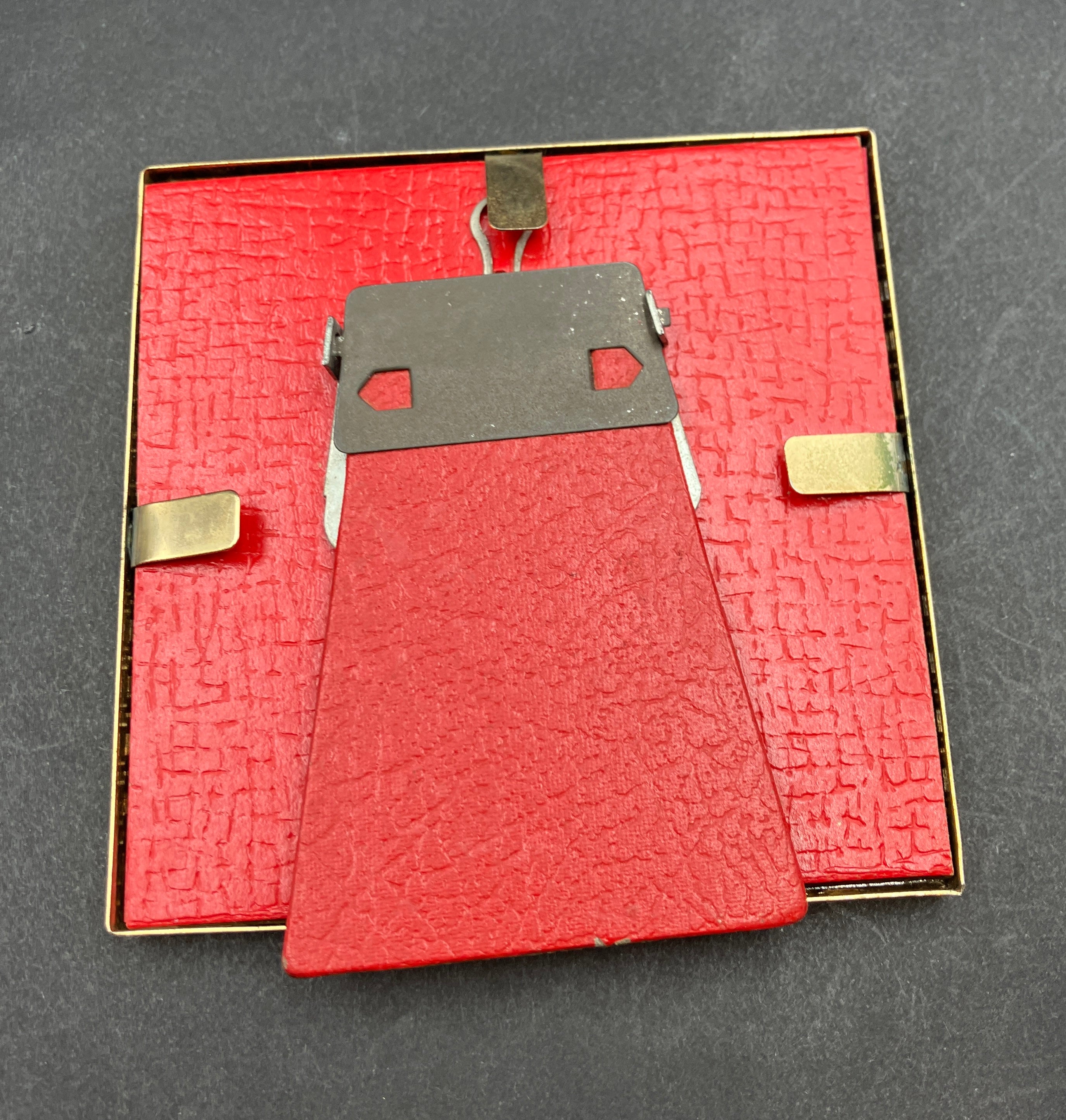 Vintage Brass Danish Frames Non Reflective Flat Glass Lot Of 2