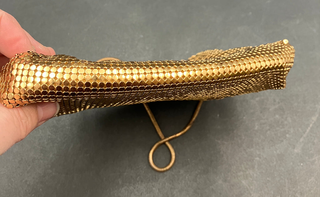 Vintage OROTON Glomesh Bag Alumesh Gold Purse Bag Small