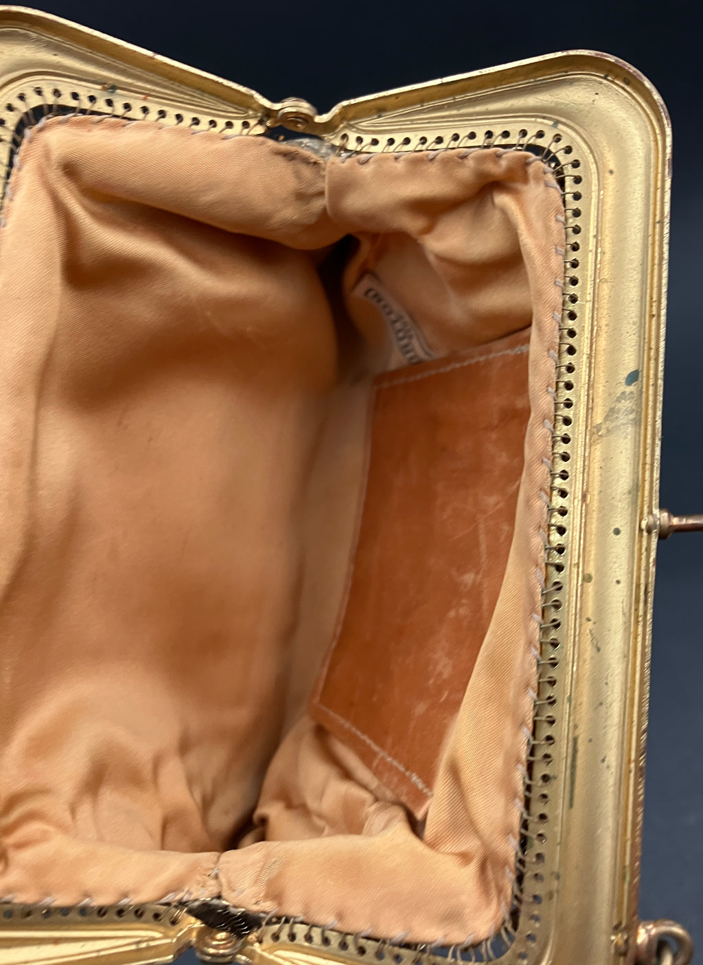 Vintage OROTON Glomesh Bag Alumesh Gold Purse Bag Small