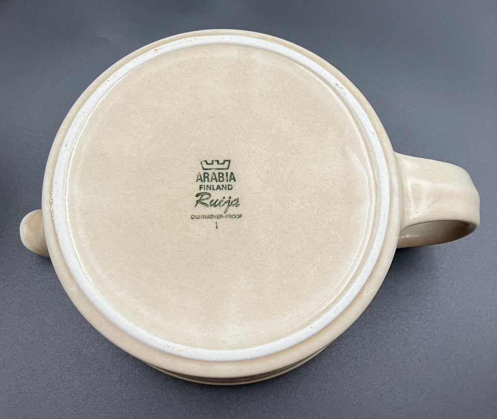 Arabia Finland Ruija Teapot With Strainer by Raija Uosikkinen Mid Century Modern