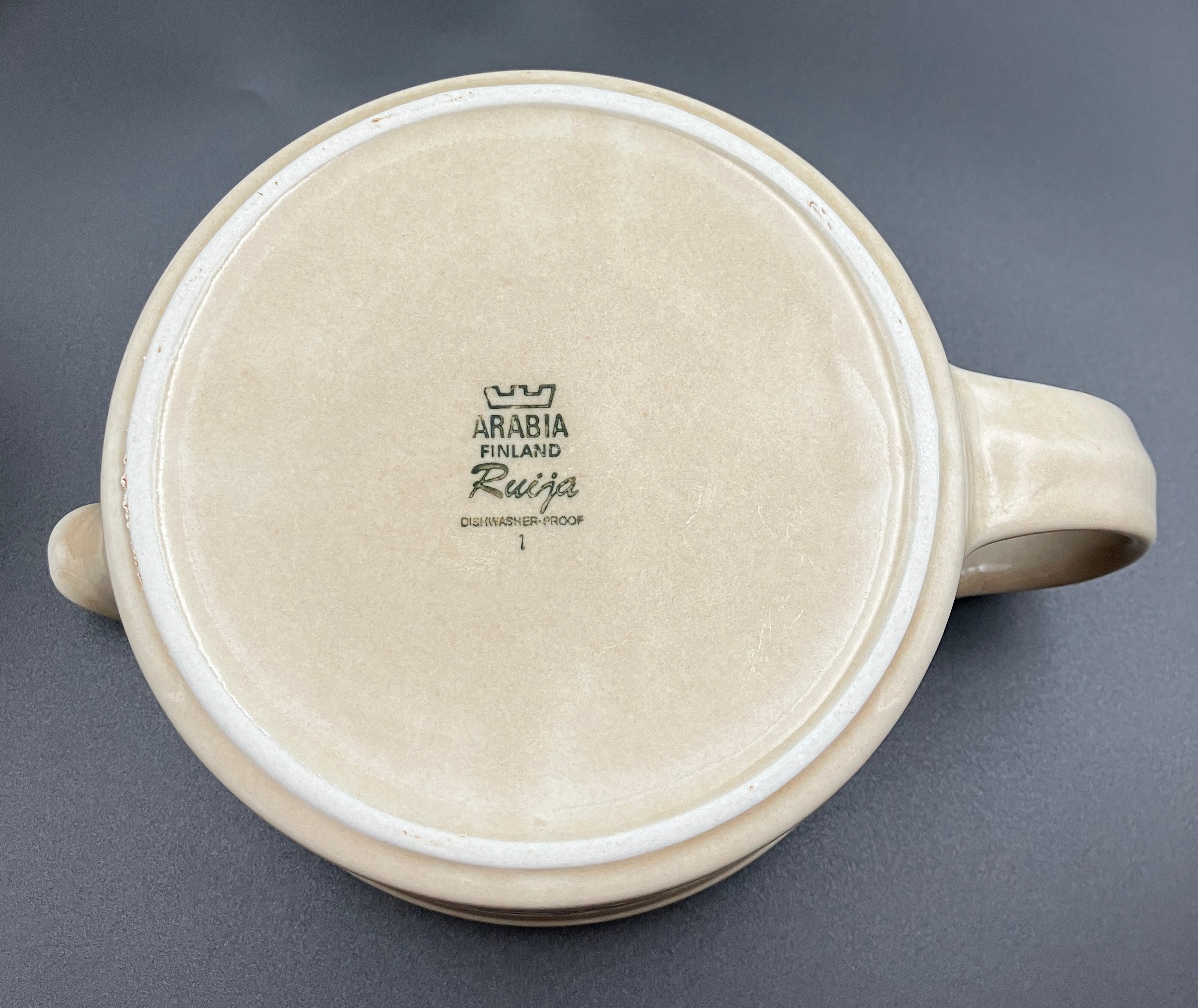 Arabia Finland Ruija Teapot With Strainer by Raija Uosikkinen Mid Century Modern