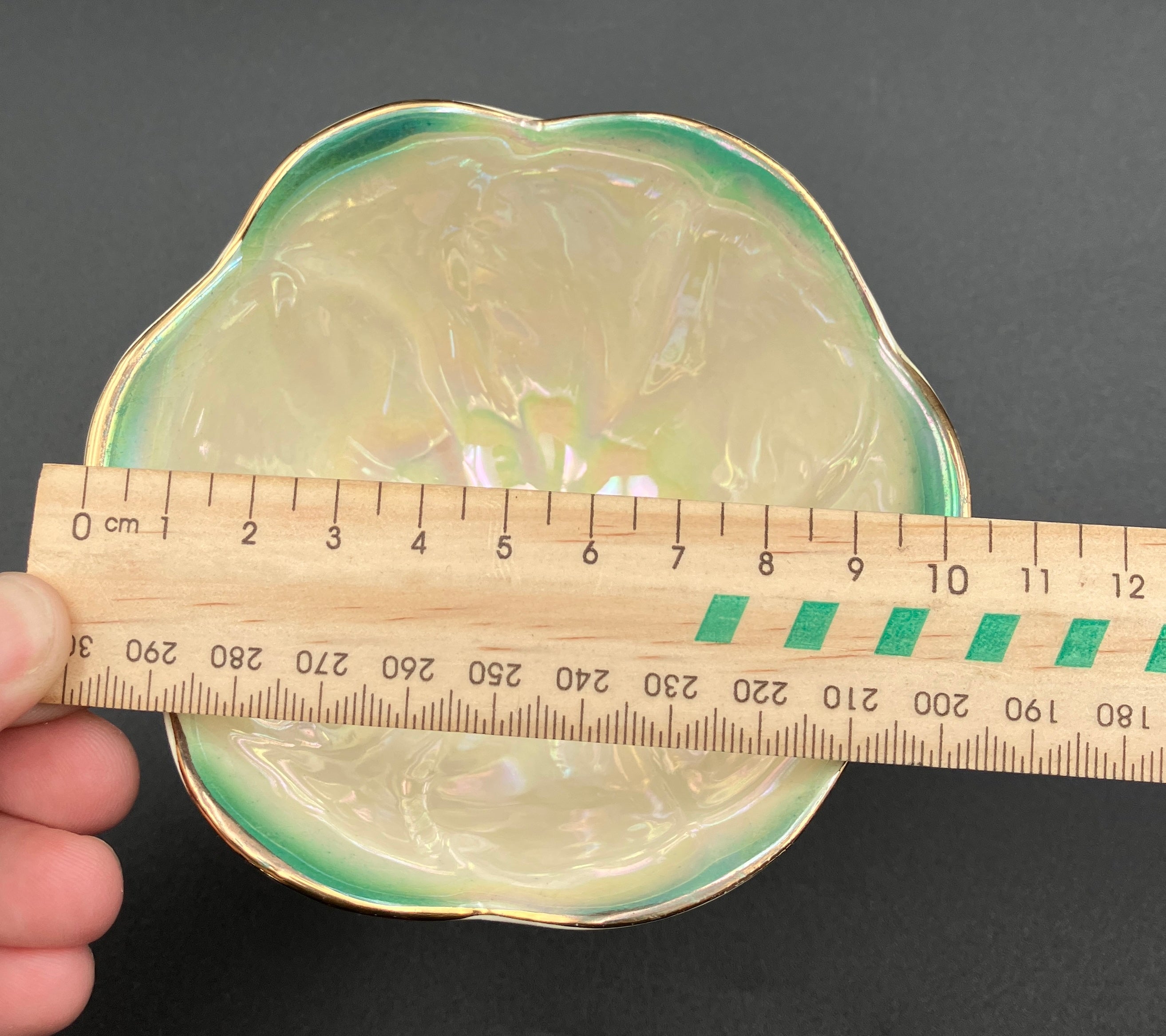 Vintage Harlequin Lustreware Dessert Bowls Set Of 6 - Unmarked Mailing Style